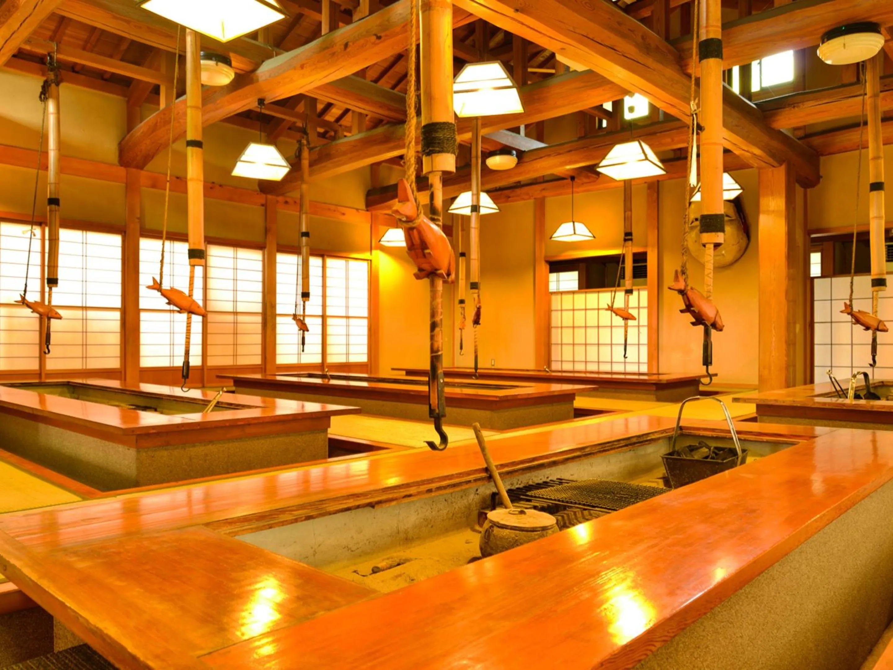 Dining area in Fudouonsen Sawaya