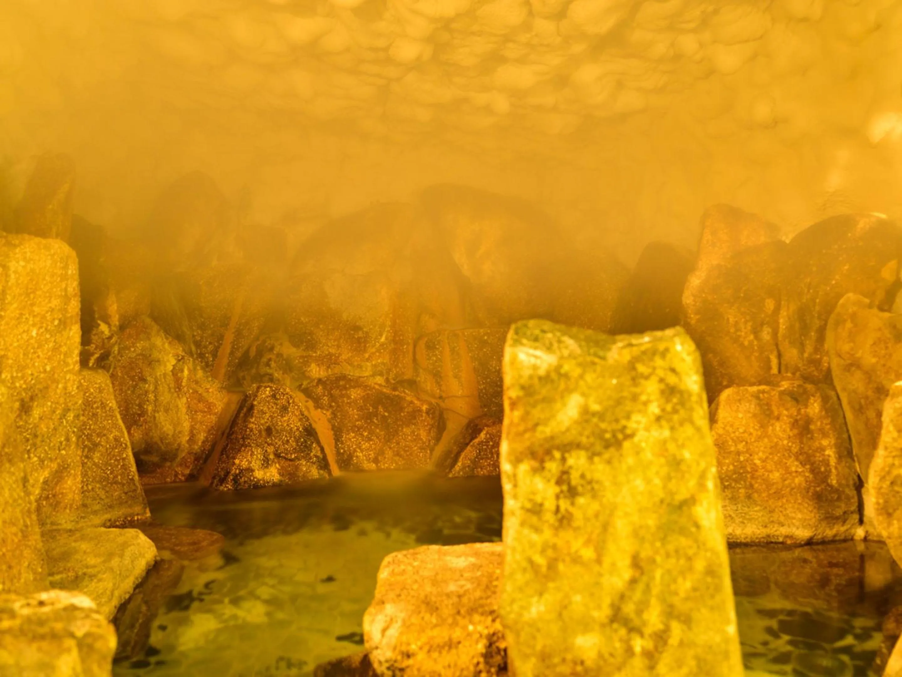 Hot Spring Bath in Fudouonsen Sawaya