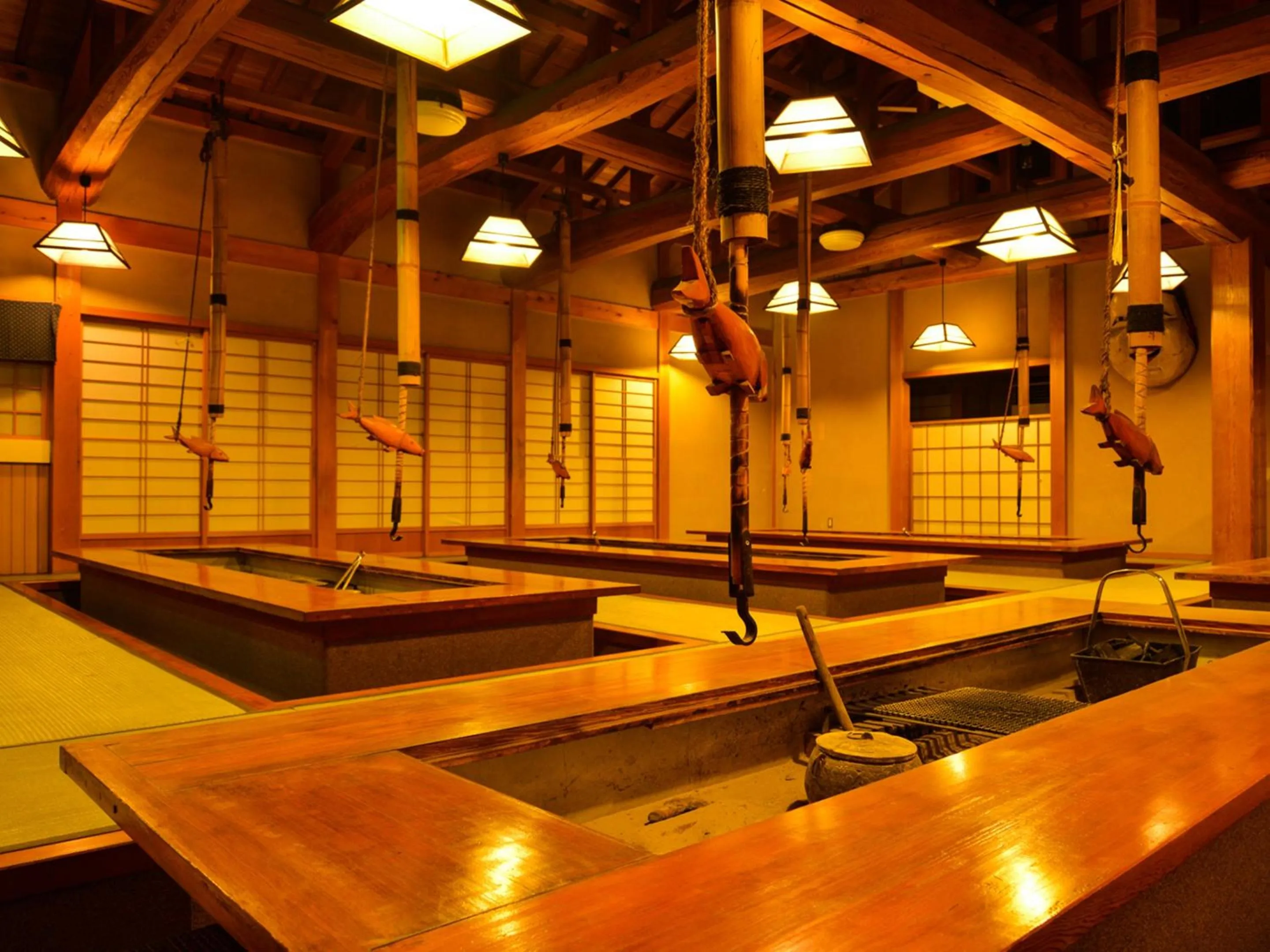Dining area in Fudouonsen Sawaya