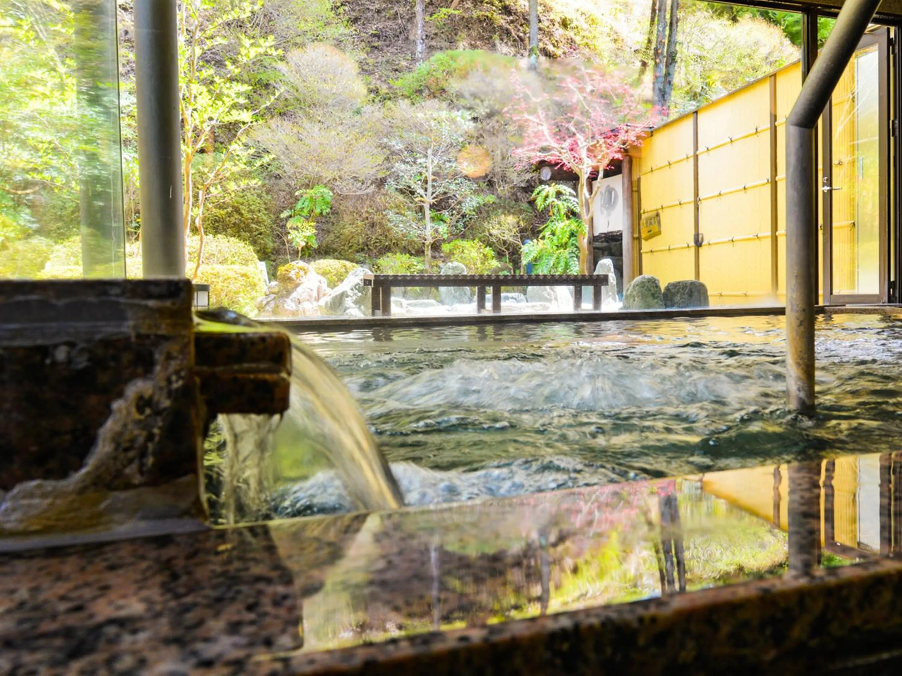 Hot Spring Bath in Fudouonsen Sawaya