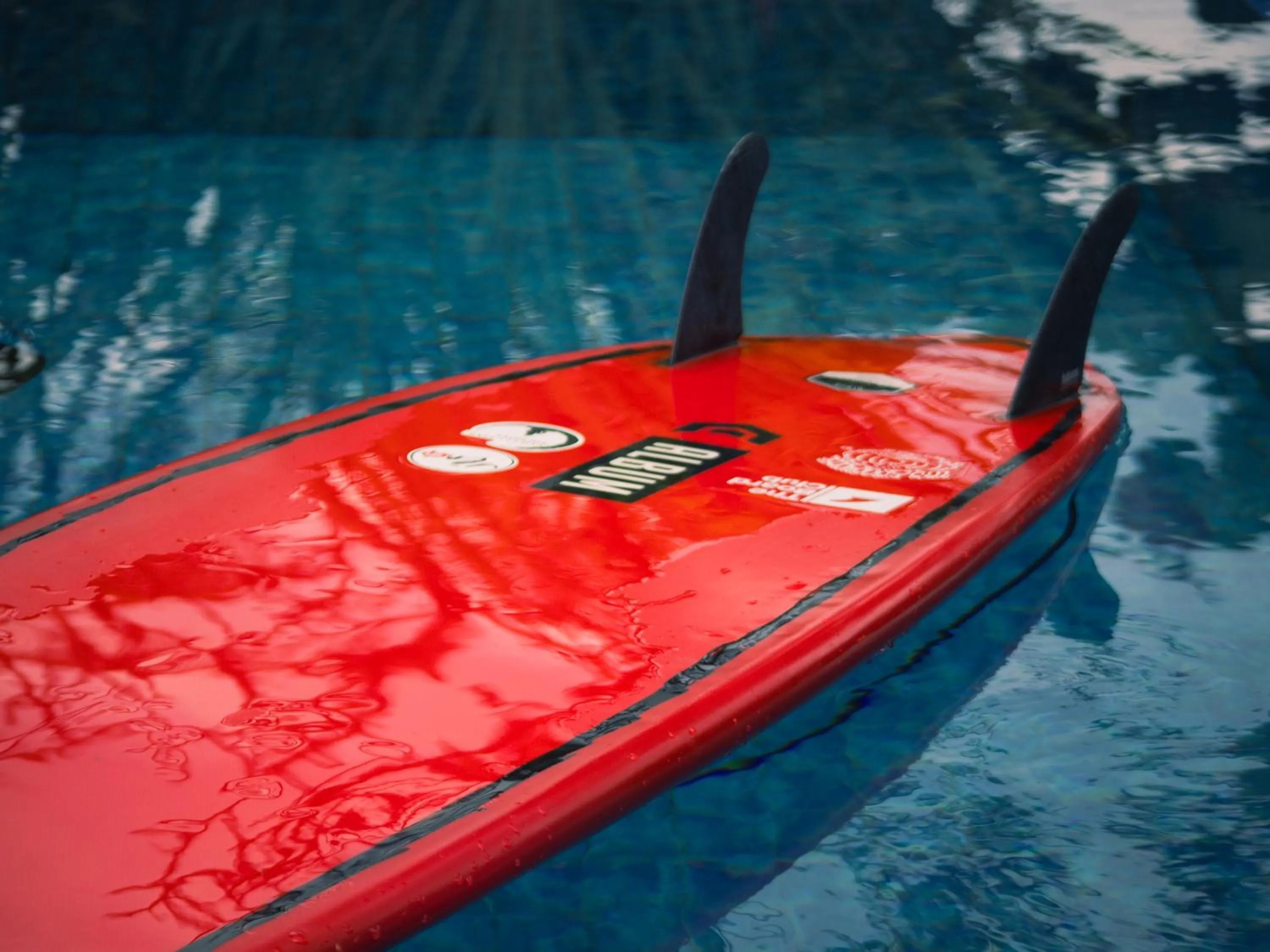 Swimming pool in K Ko Surf Village at Keramas