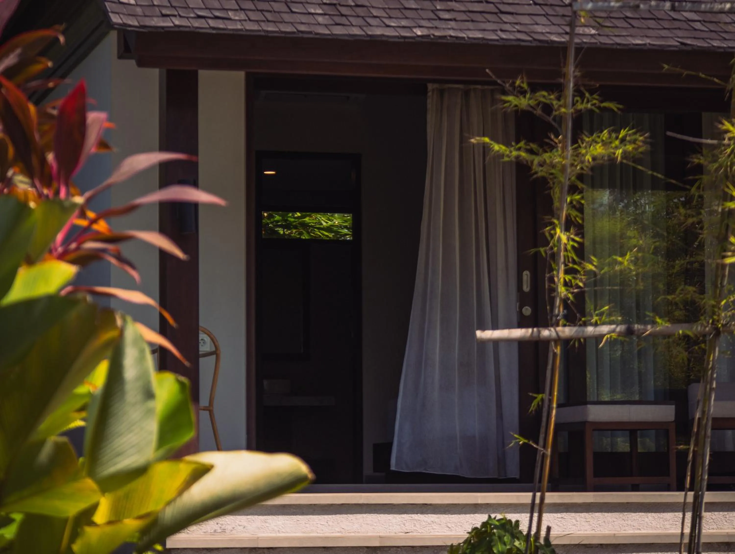 Garden view in K Ko Surf Village at Keramas