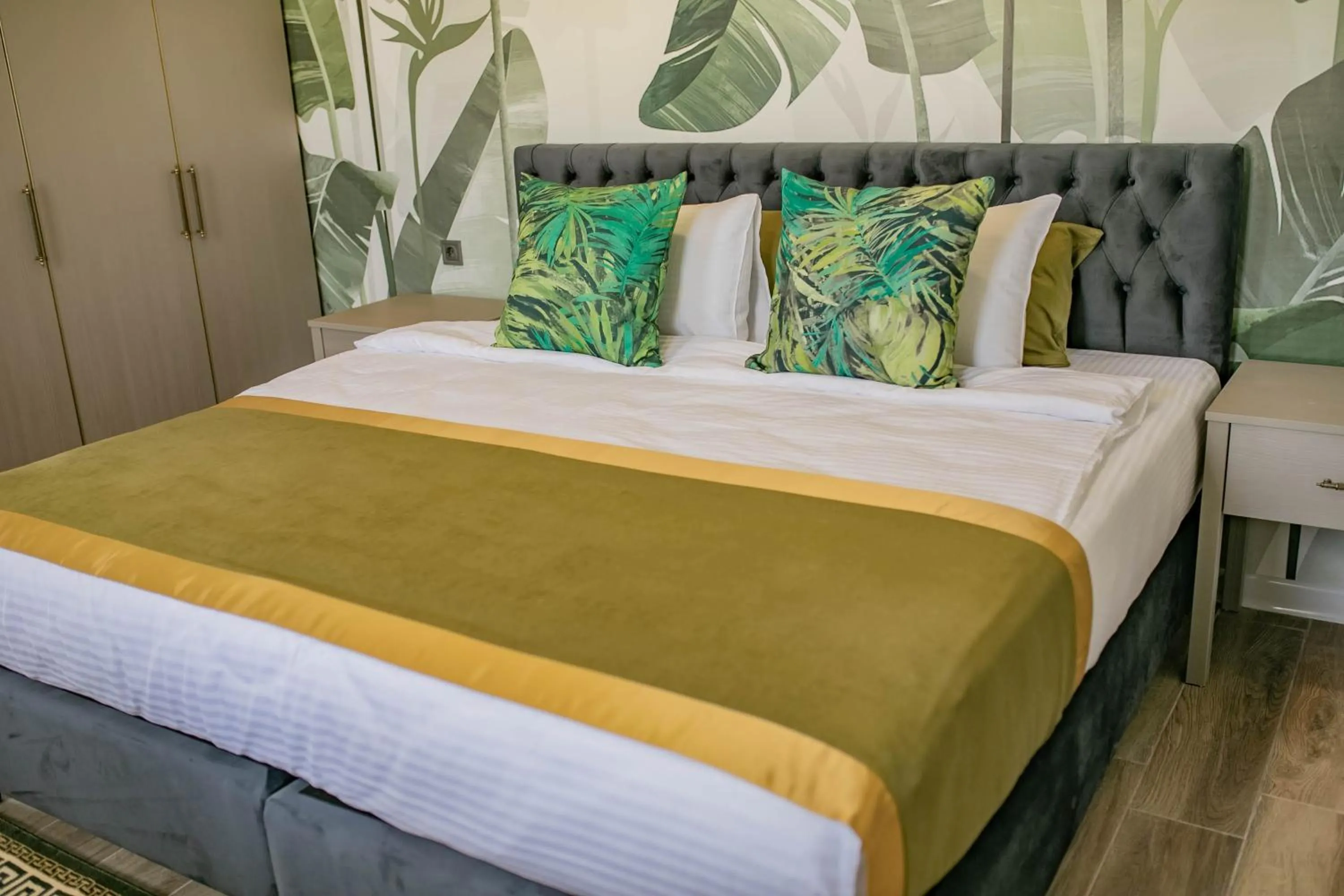 Bed in The Green Oasis Otel Spa