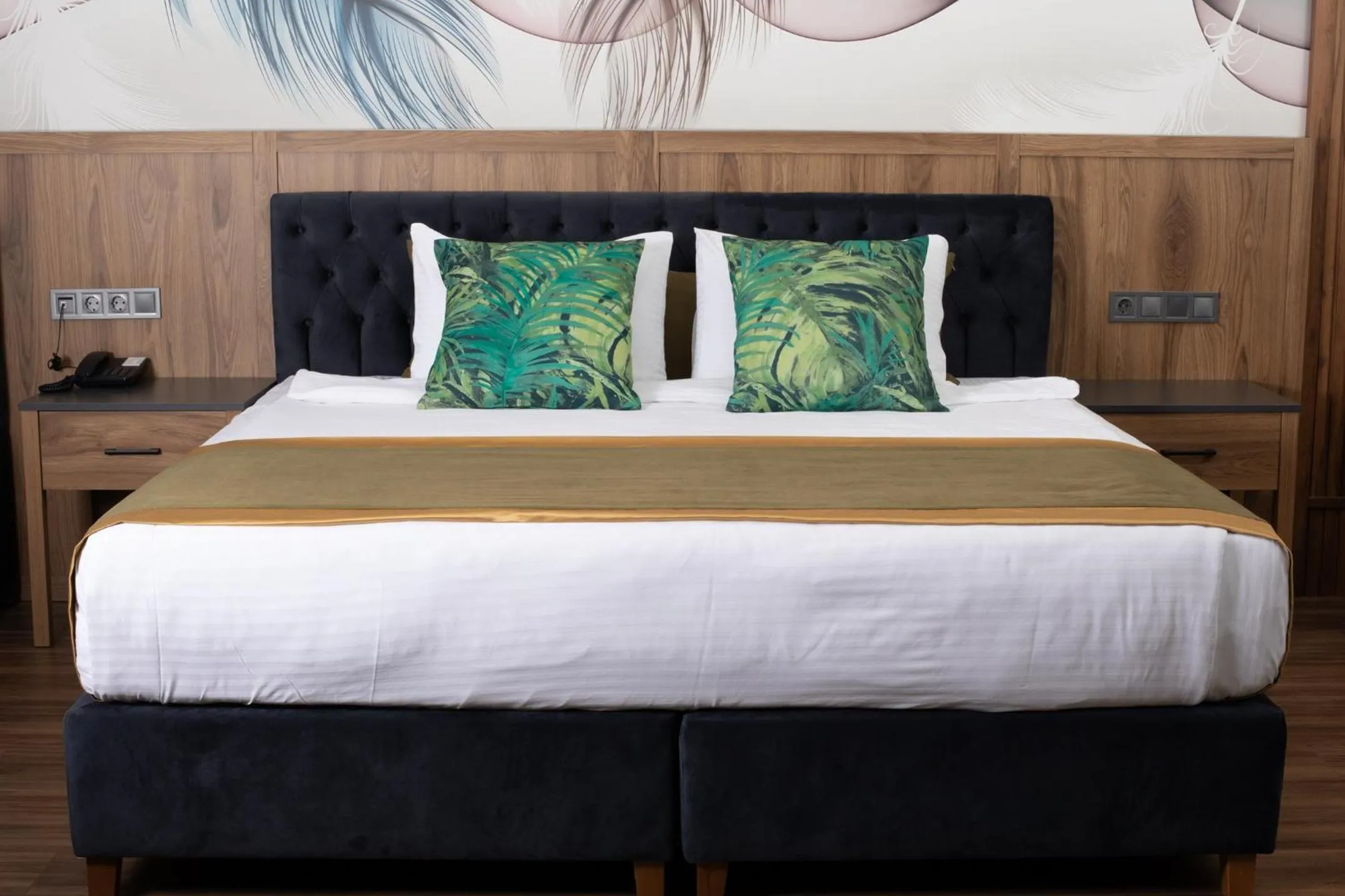 Bed in The Green Oasis Otel Spa