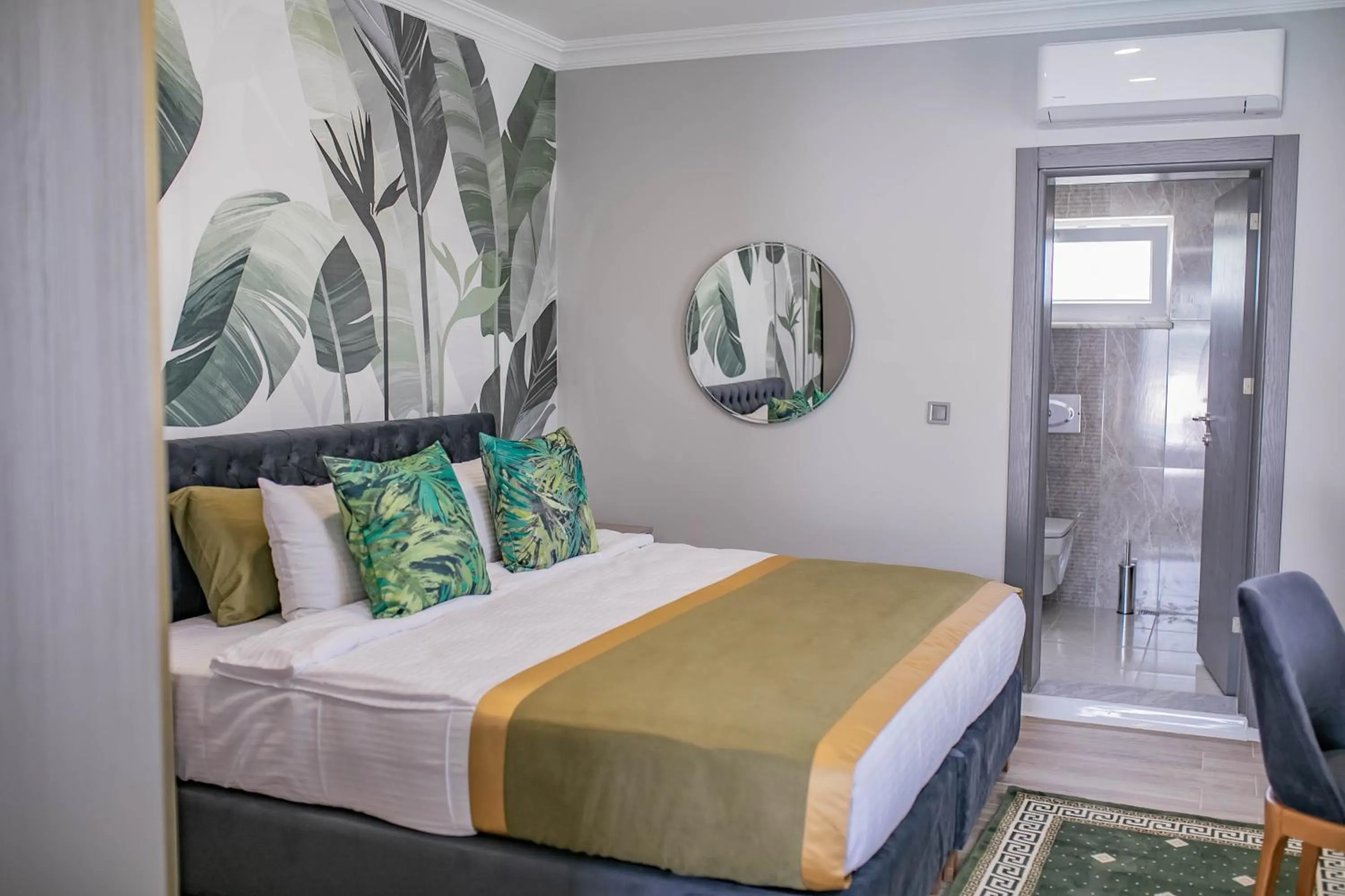 Bed in The Green Oasis Otel Spa