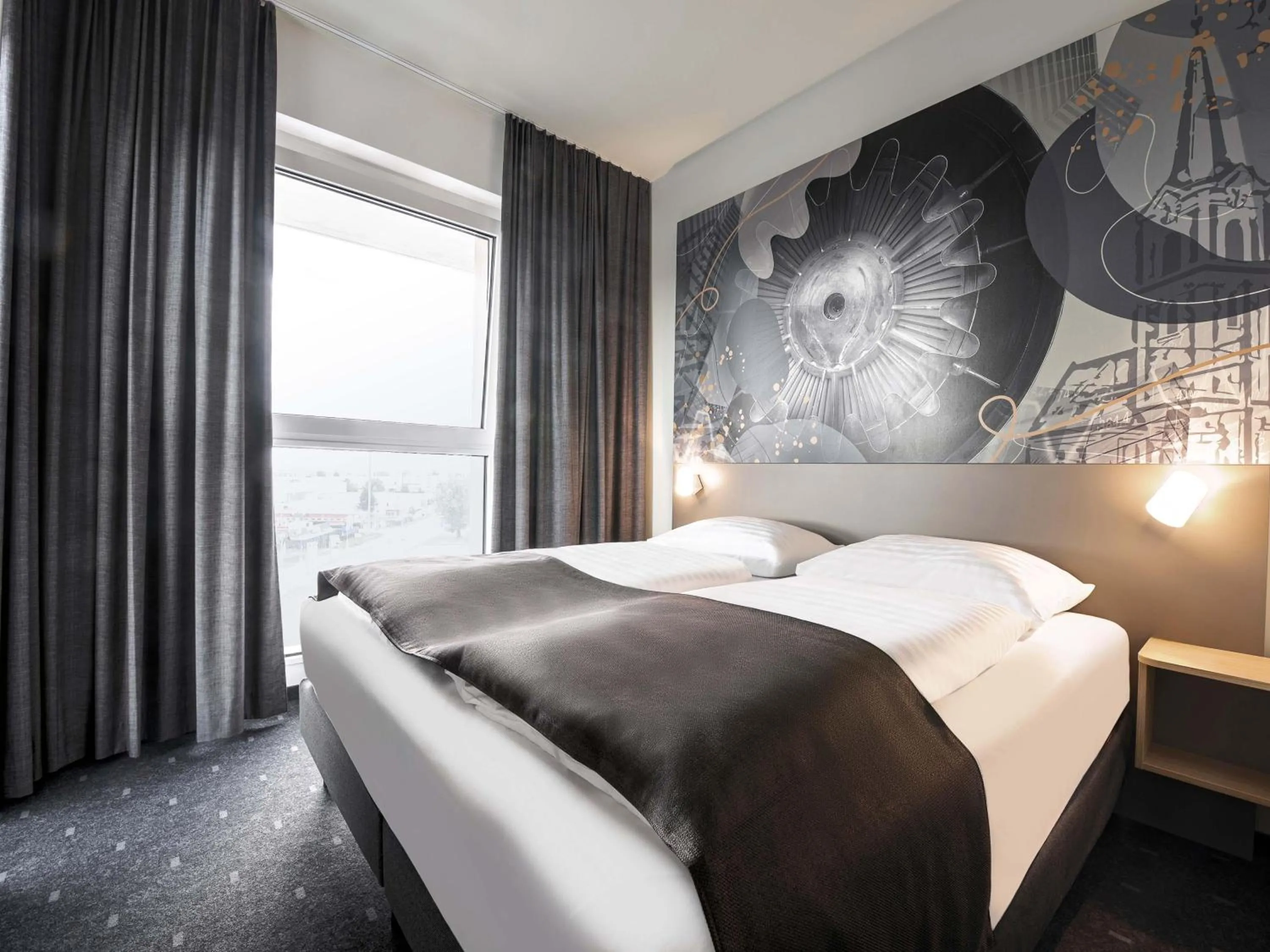 Photo of the whole room, Bed in B&B HOTEL Wiener Neudorf