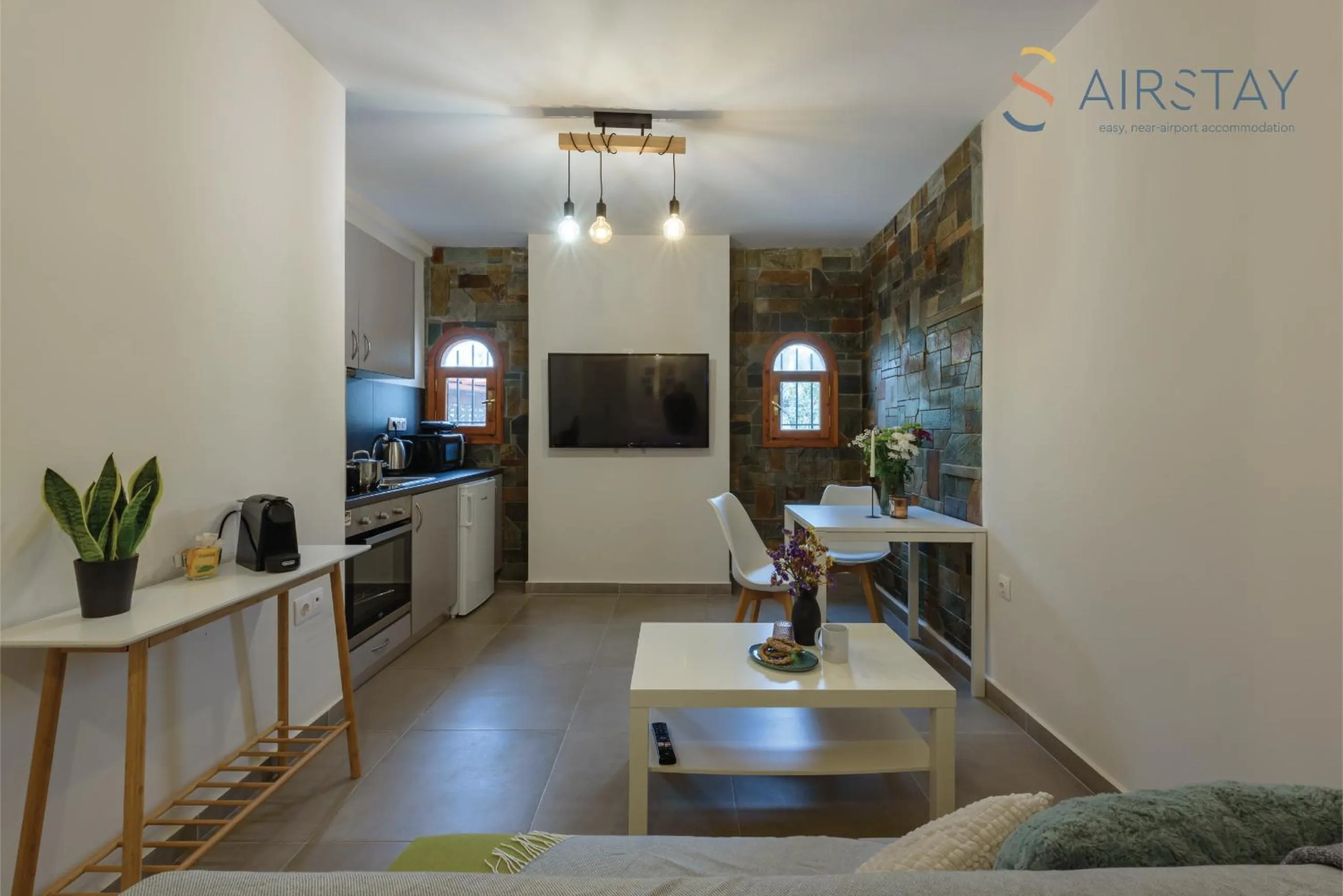 Living room in Ryze Apartments Airport by Airstay