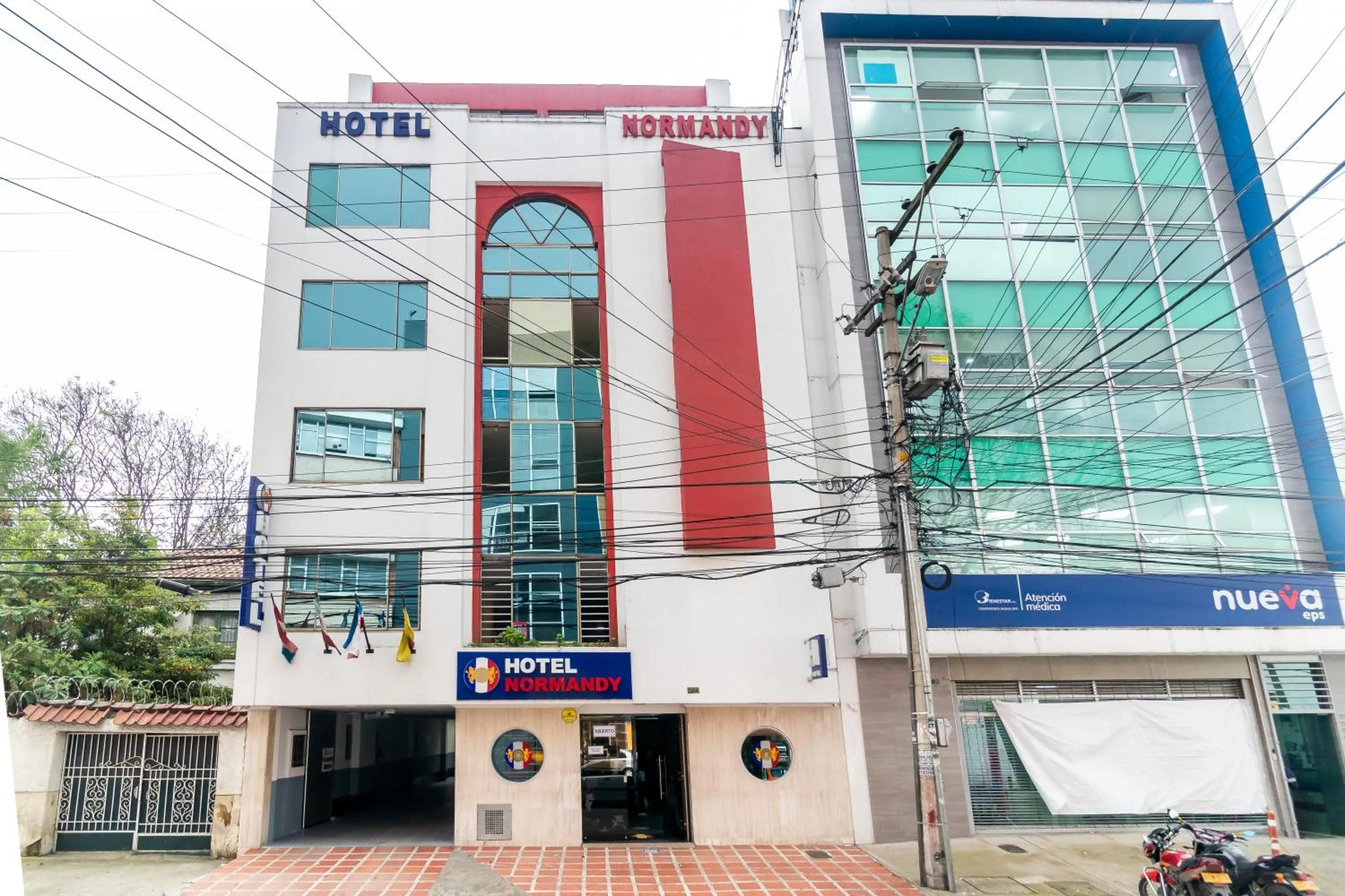 Property building in Hotel Ayenda Normandy