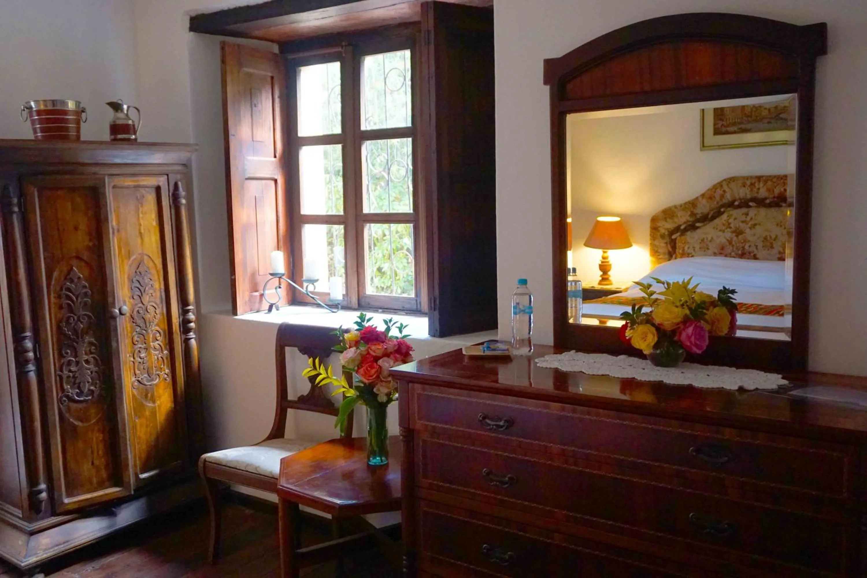 Garden view in Hacienda Hostería San Luis