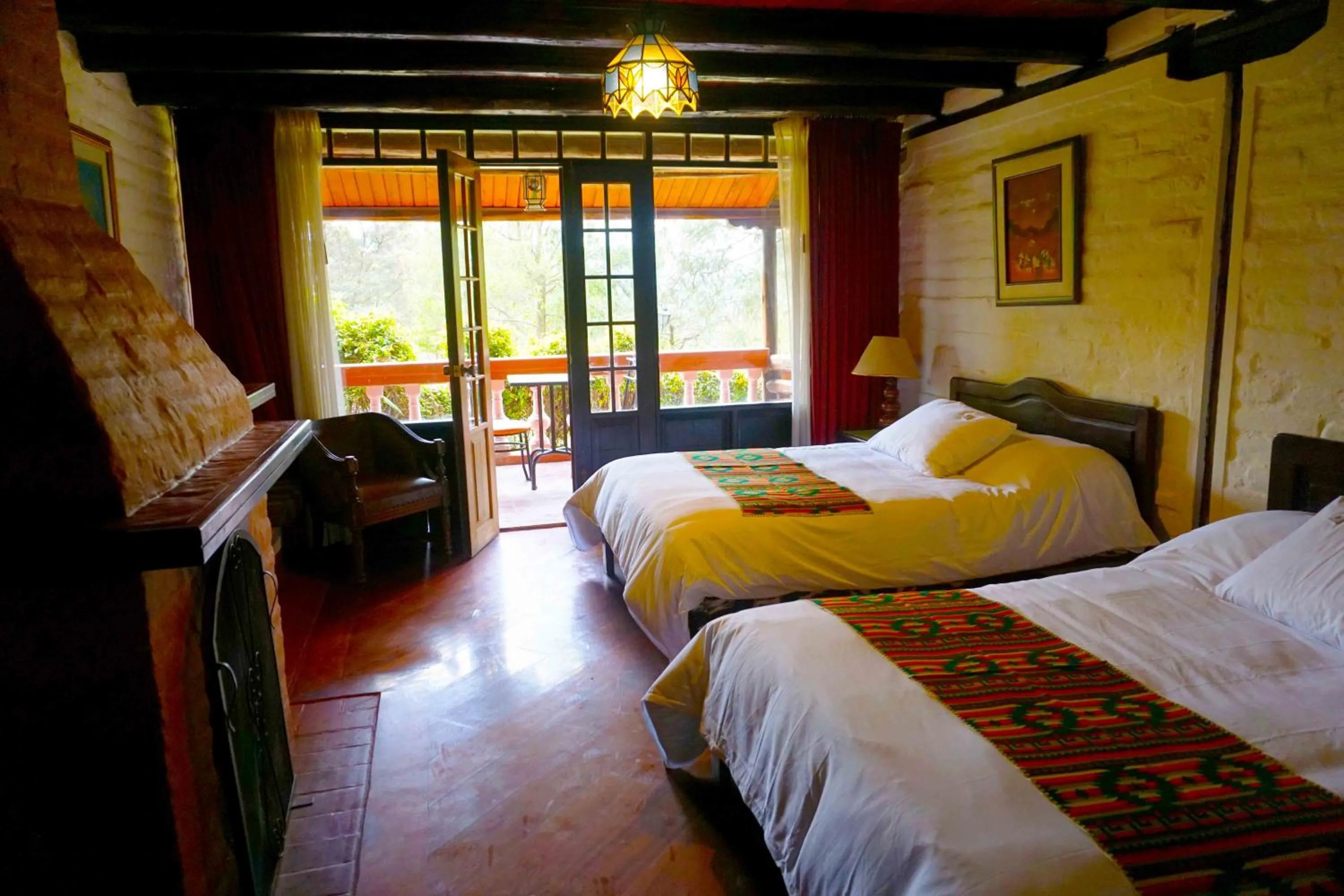 Bed in Hacienda Hostería San Luis