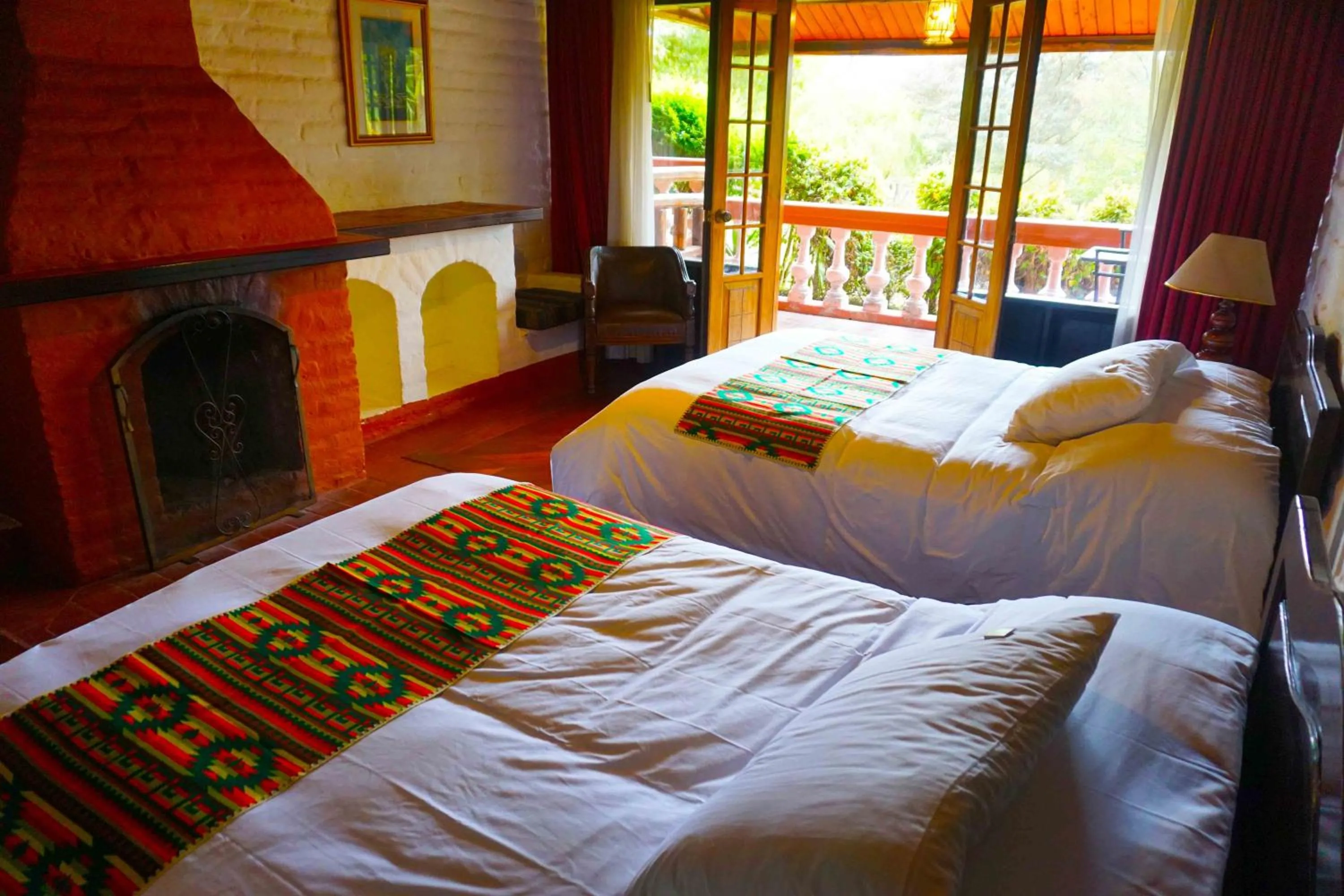 Bed in Hacienda Hostería San Luis