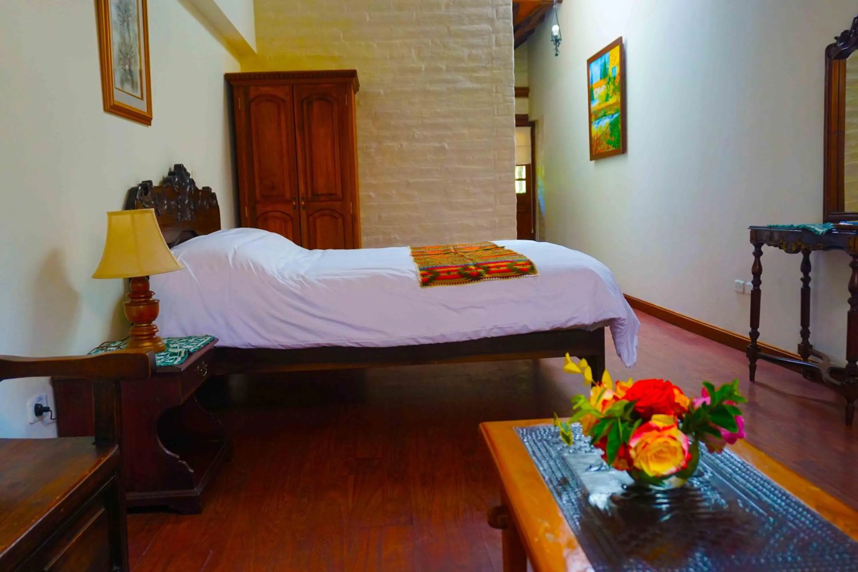 Bed in Hacienda Hostería San Luis