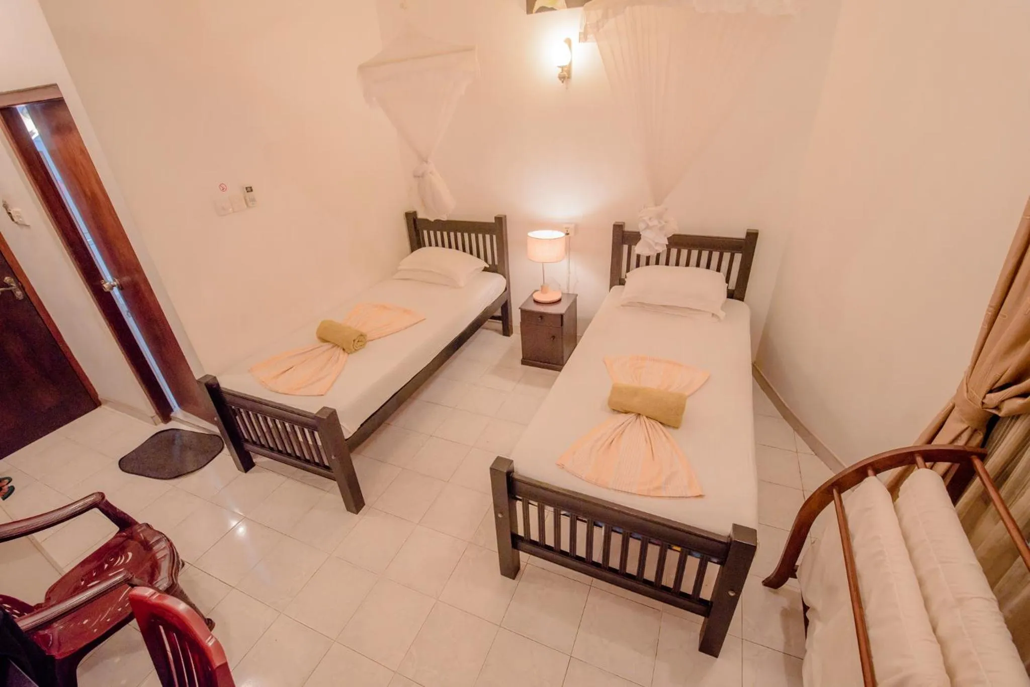 Bedroom, Bed in Muhsin Villa - Galle Fort