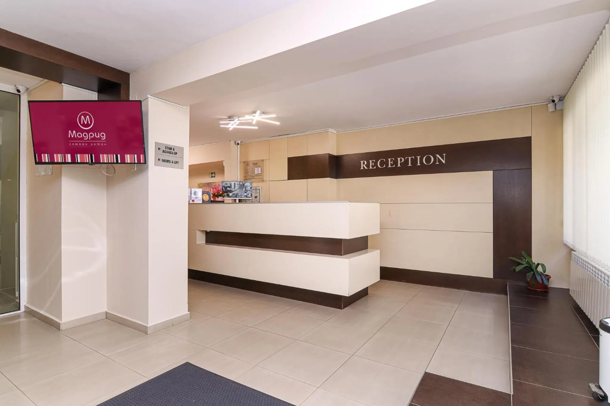 Lobby or reception in Family Hotel Madrid