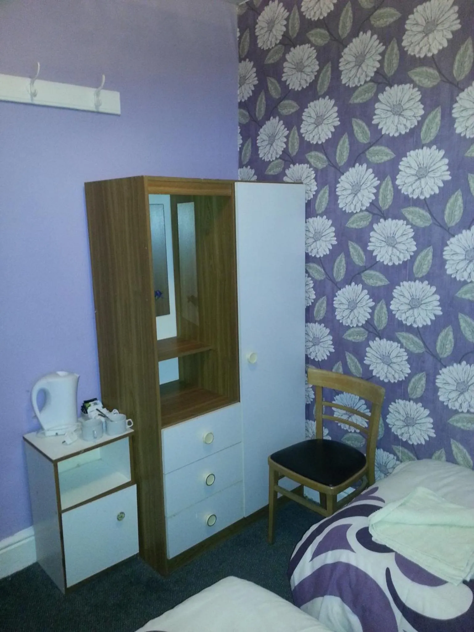 Decorative detail, Bed in Jesmond International Hotel