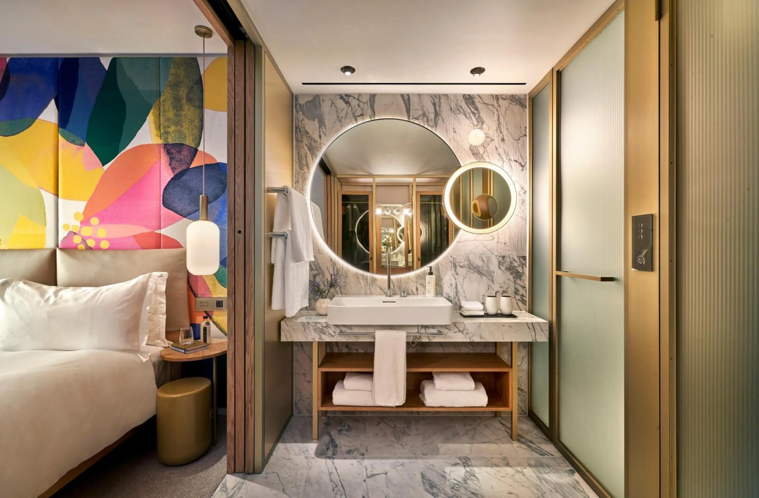 Bathroom, Bed in The BoTree - Preferred Hotels and Resorts