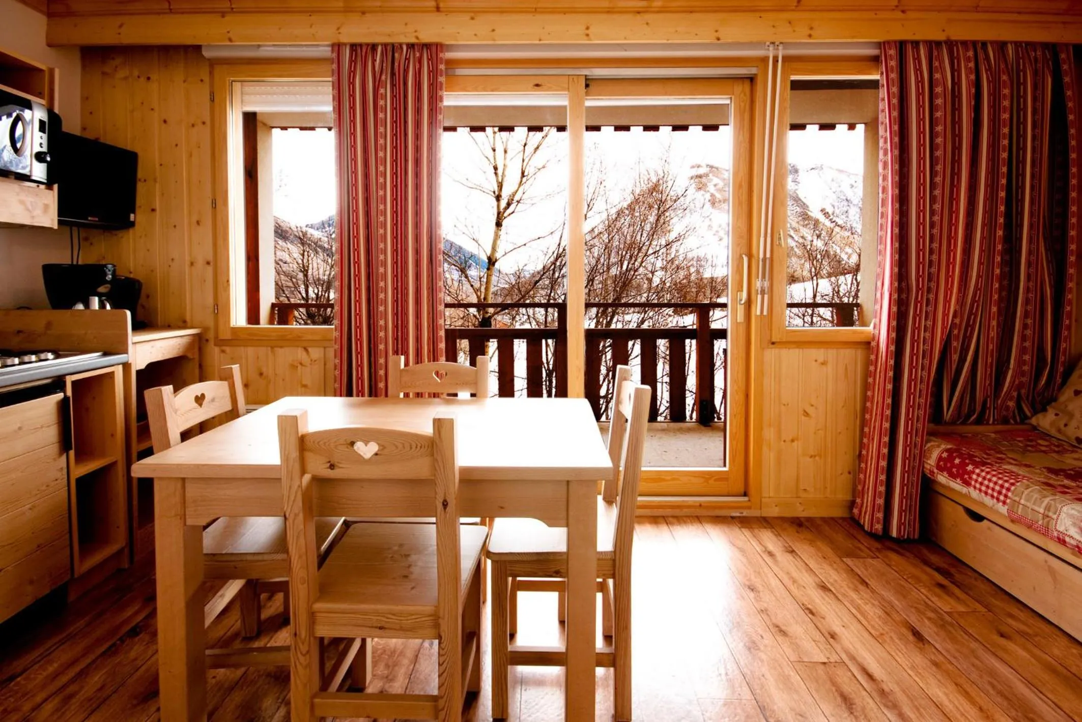 Living room in Résidence Goélia Le Balcon des Neiges