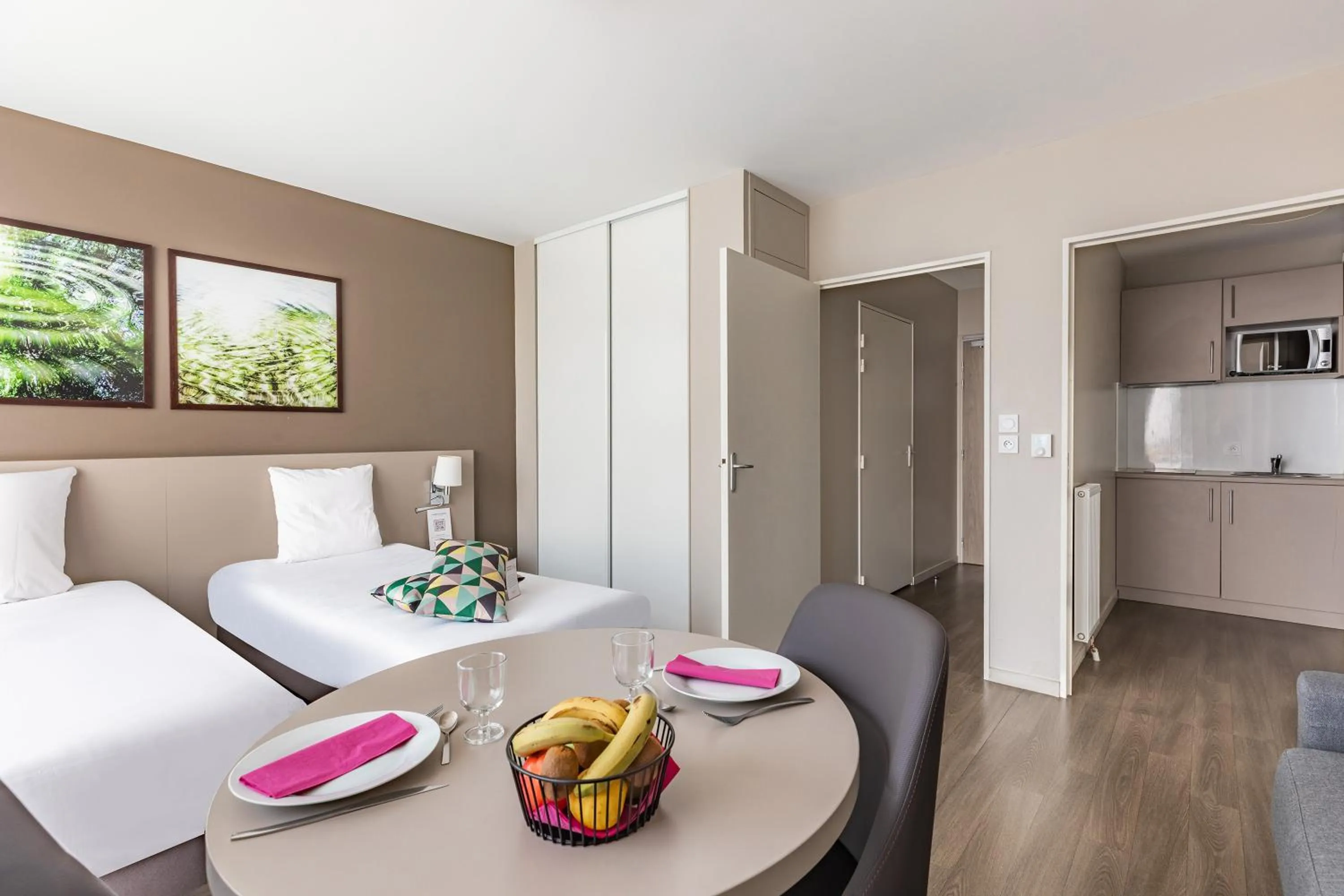 Bed in Appart’City Confort Rennes – Cesson Sévigné