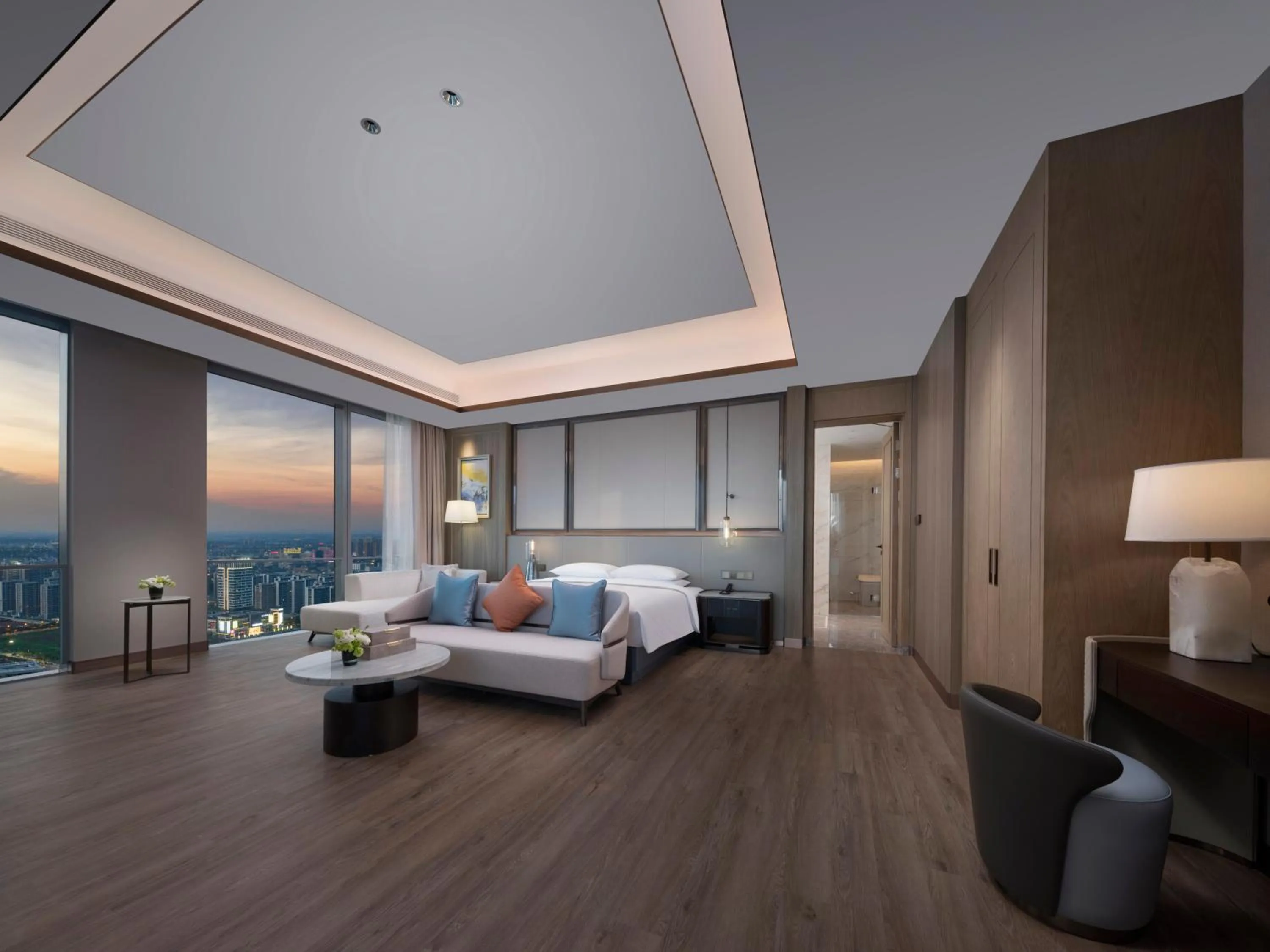 Bedroom, Bed in Crowne Plaza Hangzhou Linping by IHG