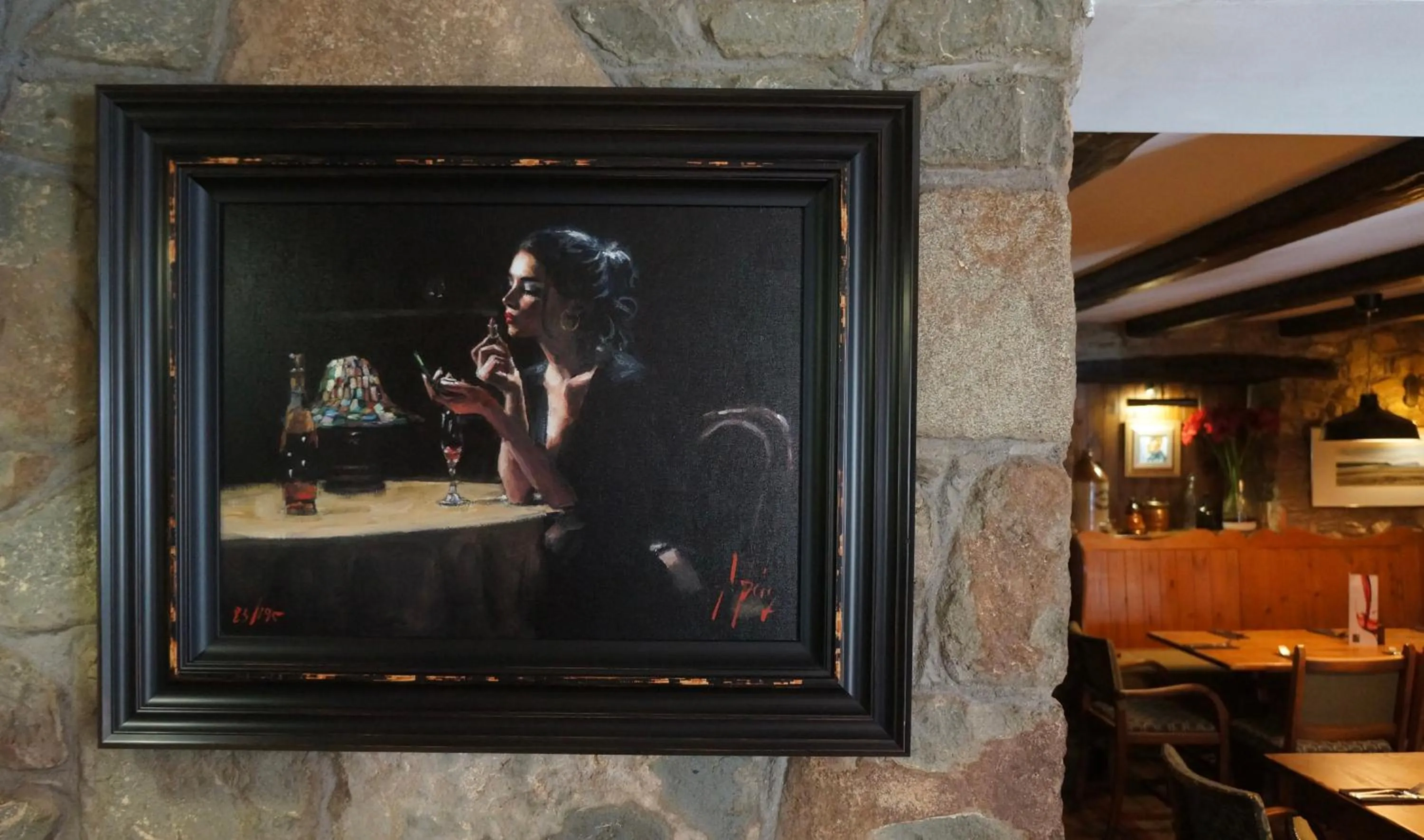 Dining area in Castle Inn