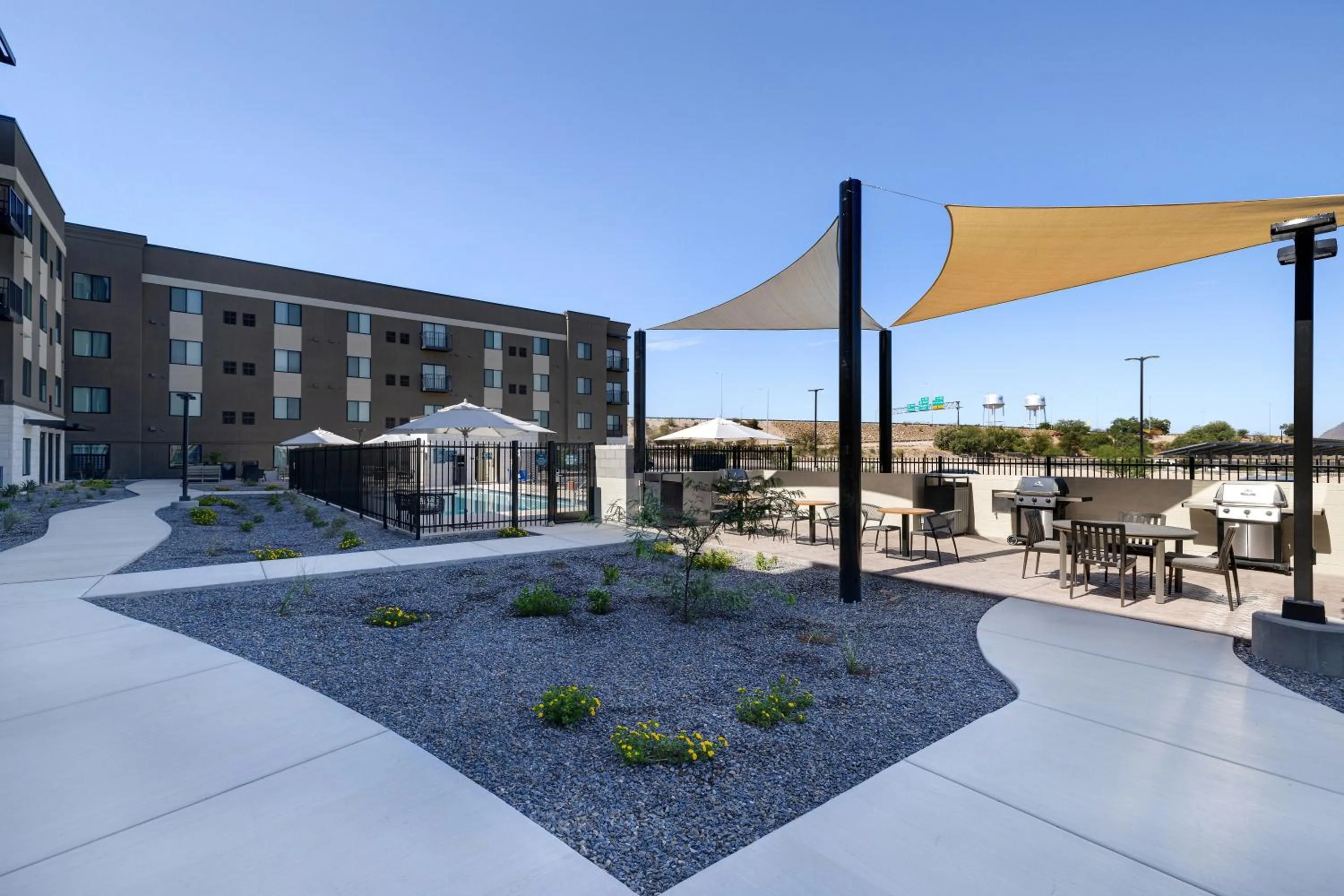 Patio in WaterWalk Extended Stay by Wyndham Tucson
