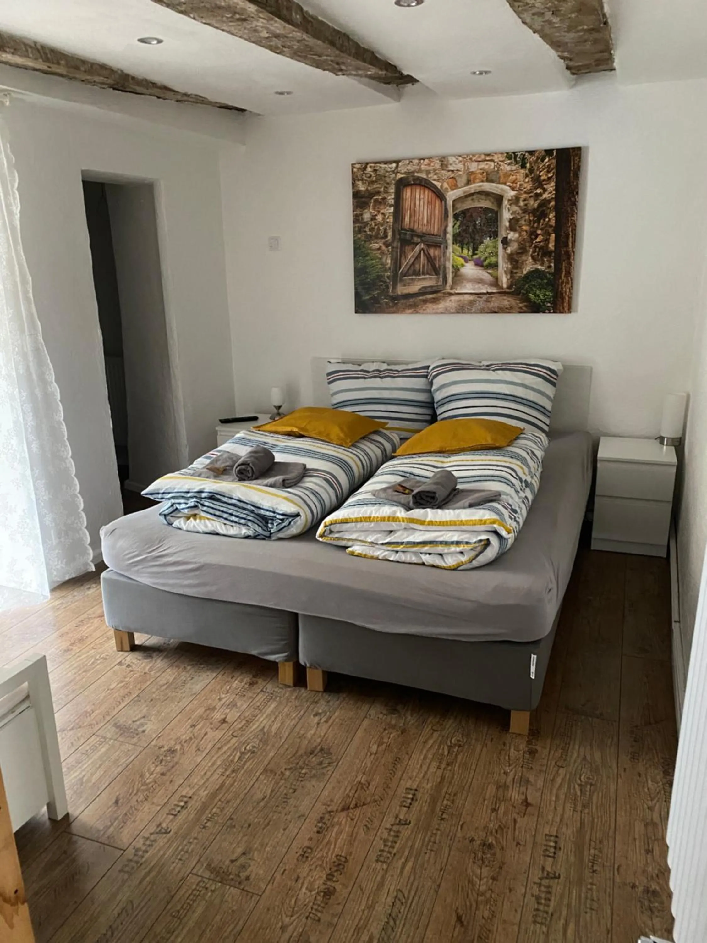 Bedroom, Bed in Ferienwohnung-Goldener Winkel