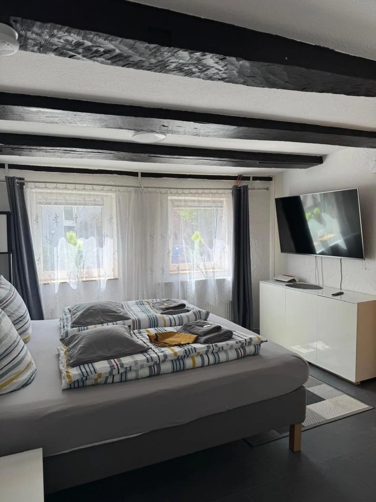 Bedroom, Bed in Ferienwohnung-Goldener Winkel