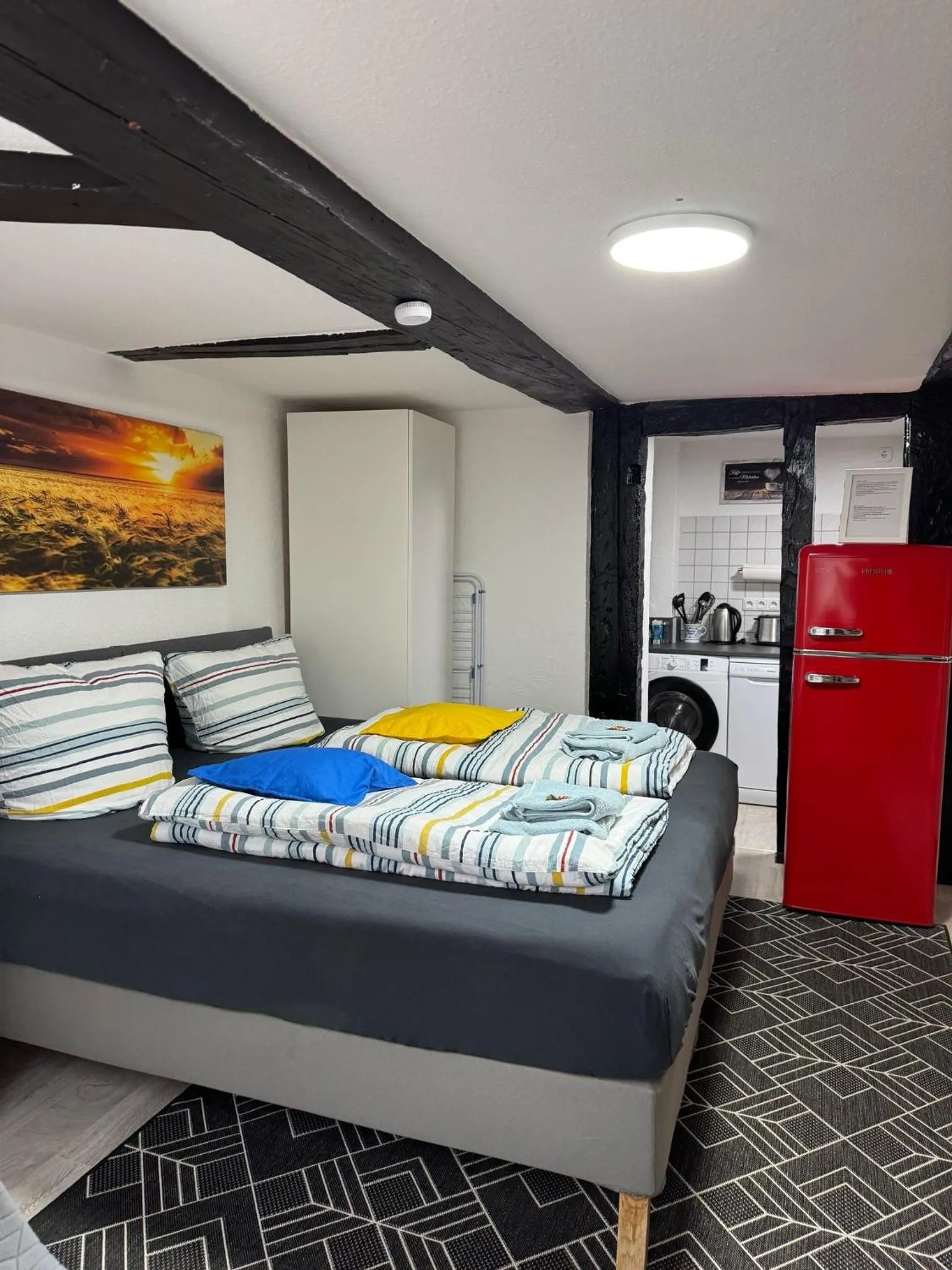 Bedroom, Bed in Ferienwohnung-Goldener Winkel