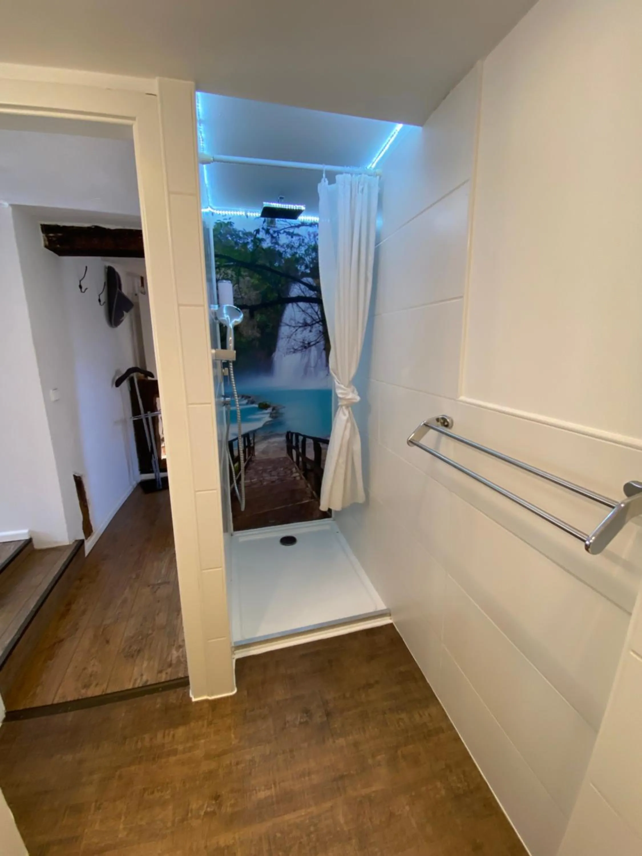 Shower in Ferienwohnung-Goldener Winkel