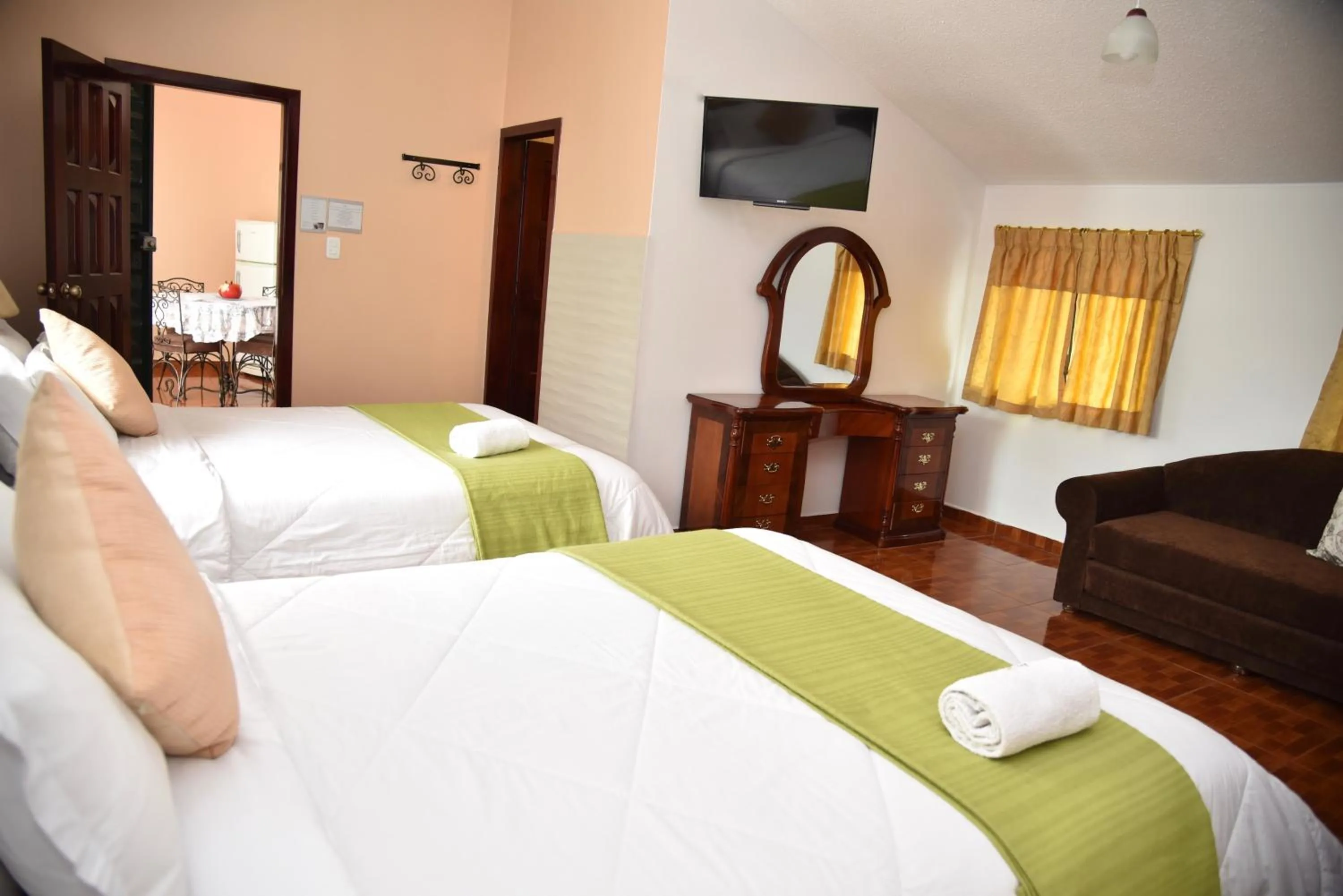 Bed in La Rosario Hotel