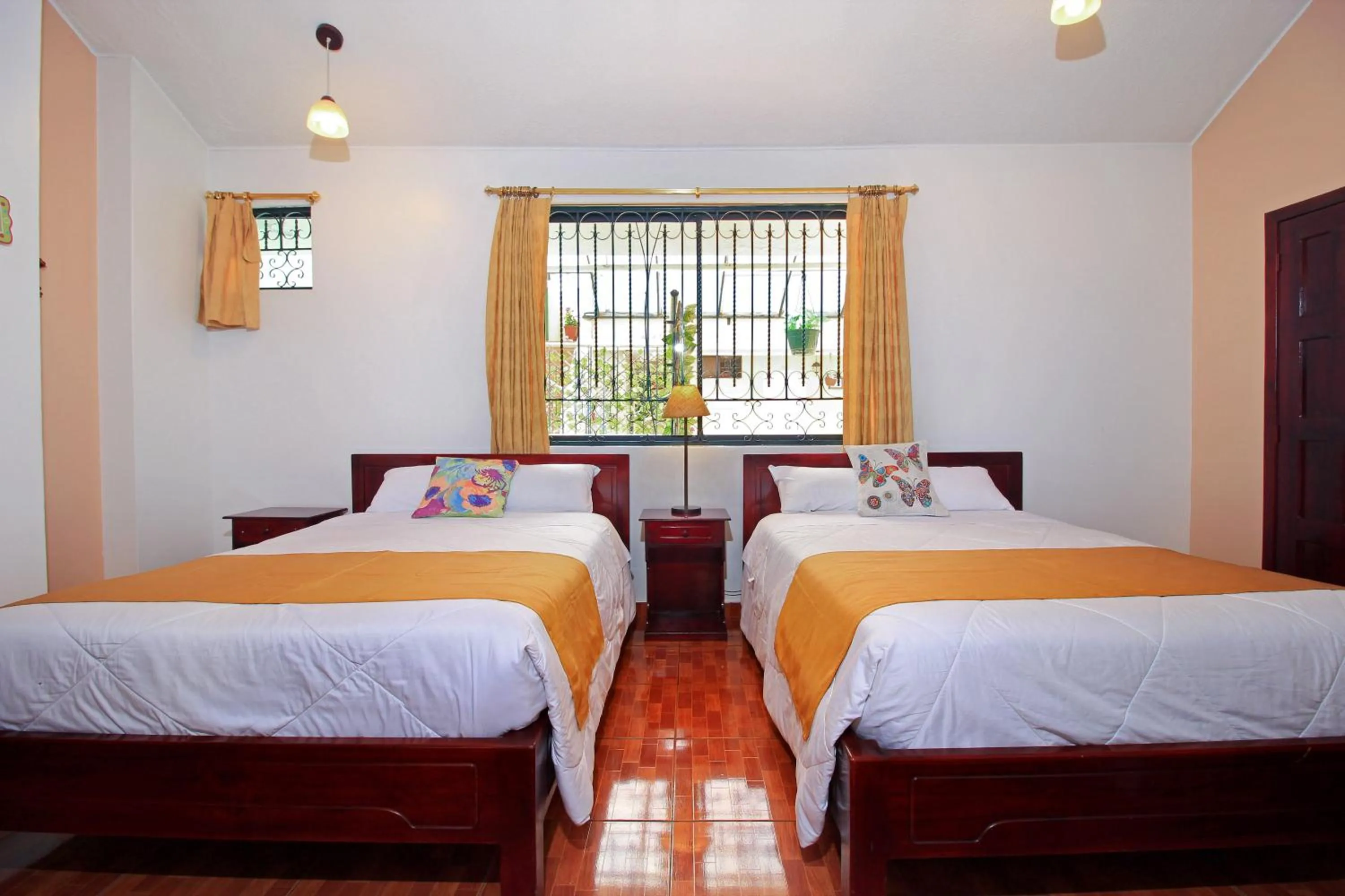 Decorative detail, Bed in La Rosario Hotel