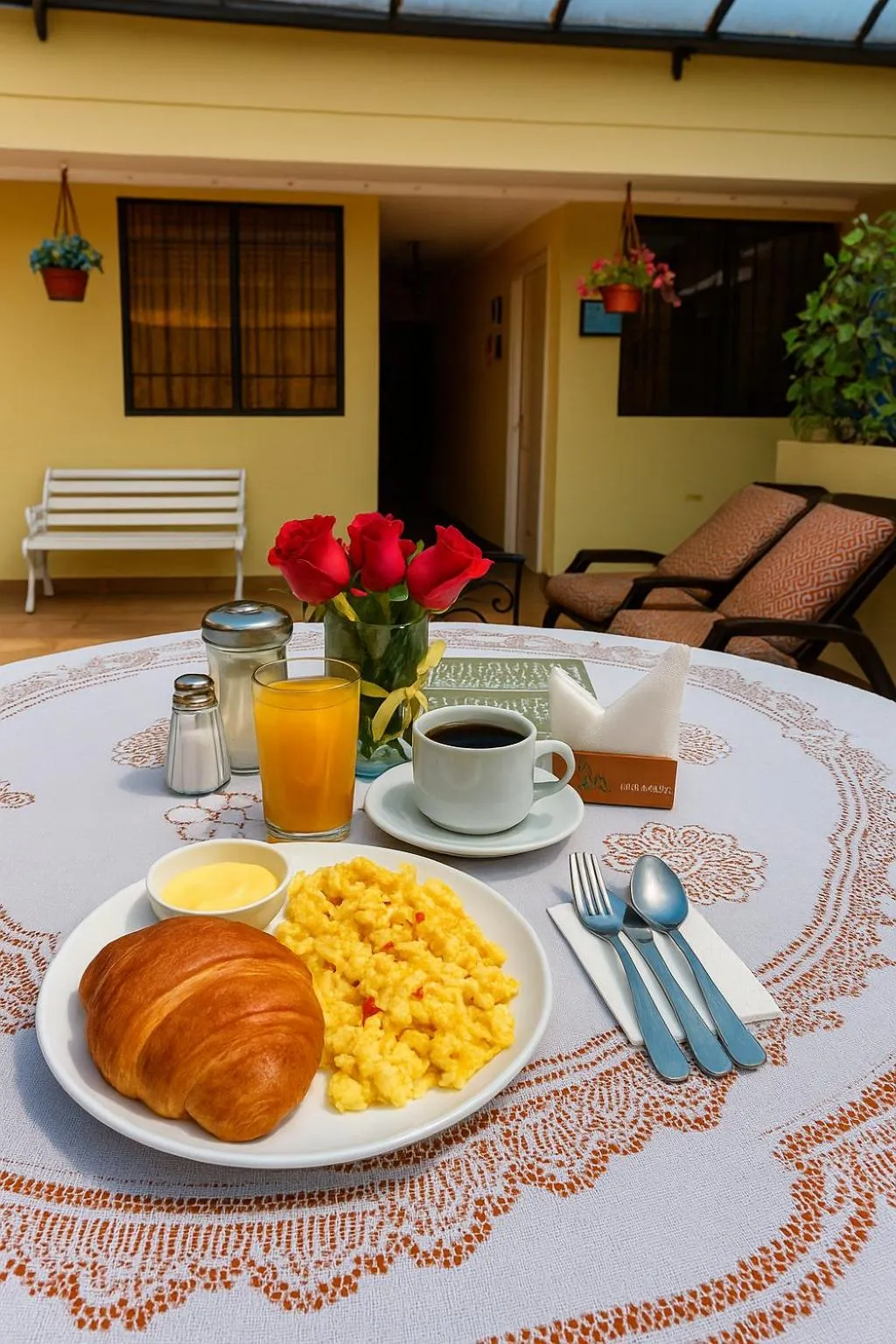 Breakfast in La Rosario Hotel