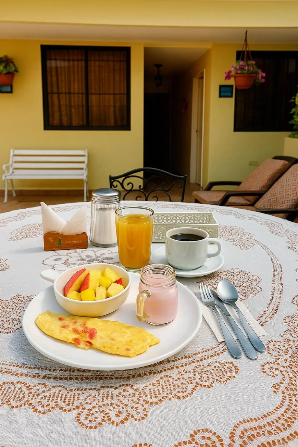 Breakfast in La Rosario Hotel