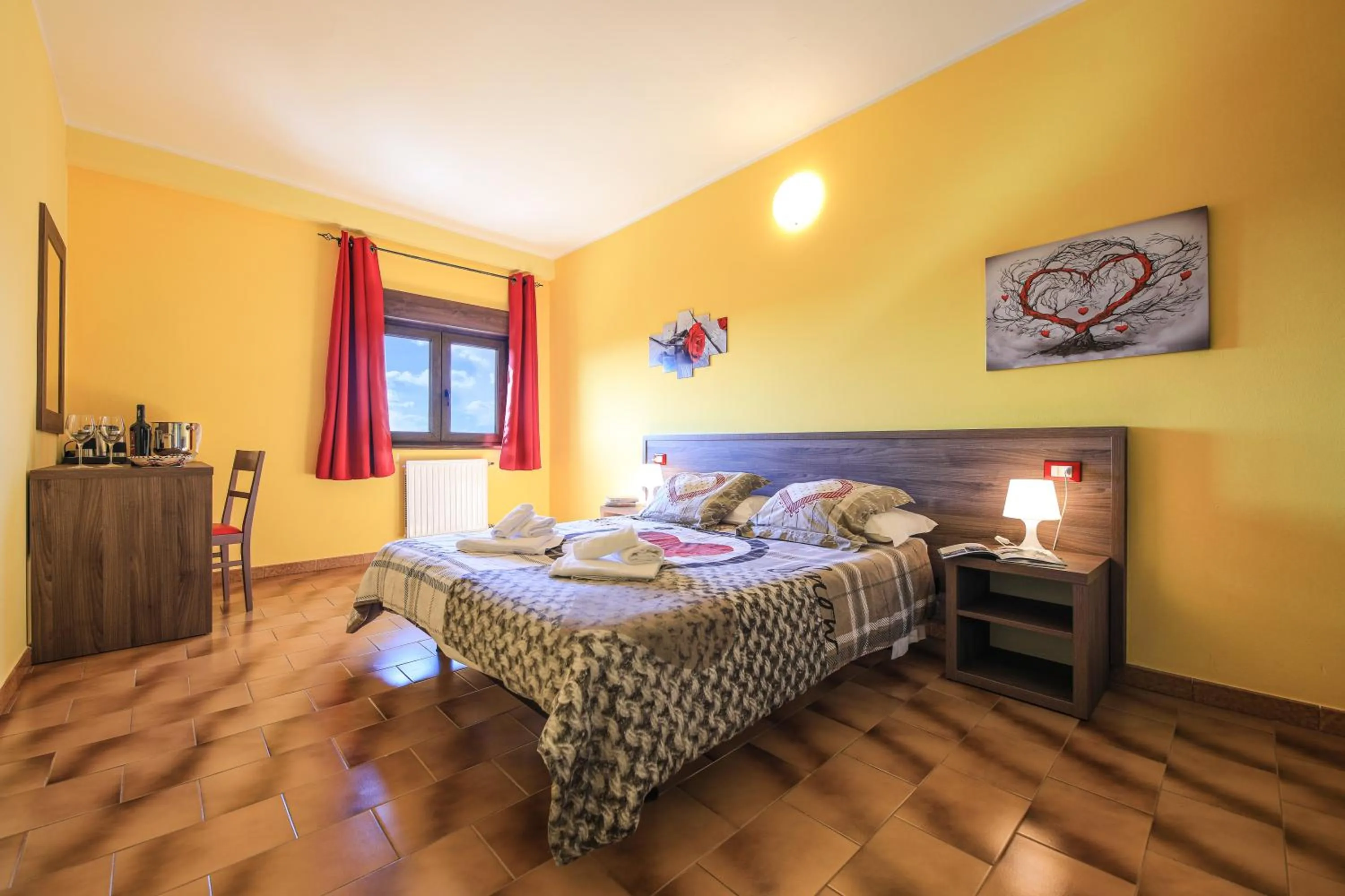 Bed in Hotel Miramonti Seulo Turismo Rurale