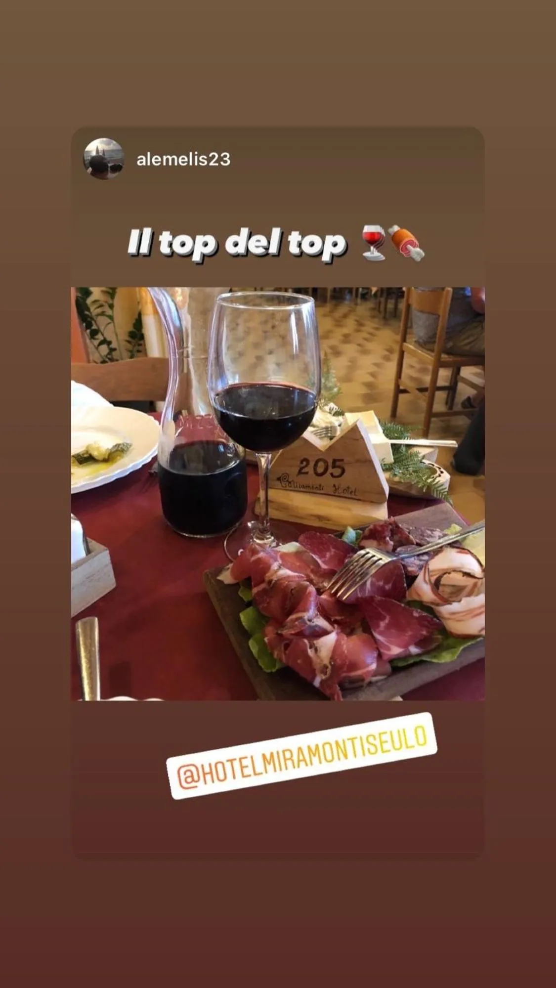 Food and drinks in Hotel Miramonti Seulo Turismo Rurale