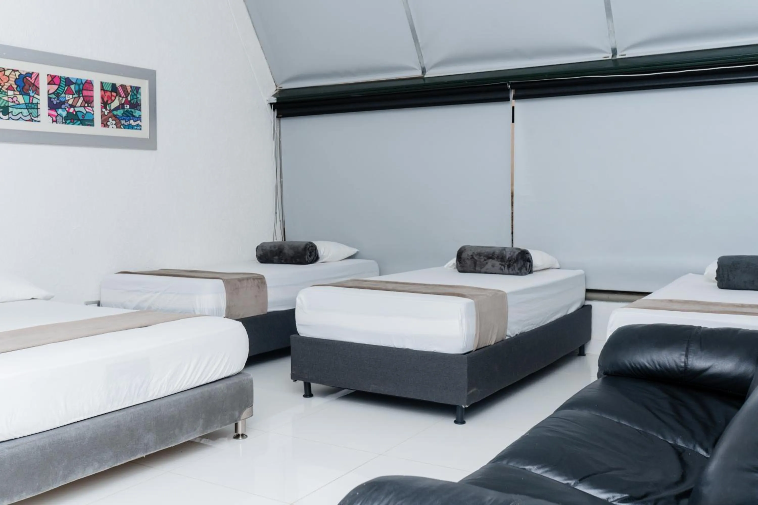 Bed in Hotel Kaamú Taganga