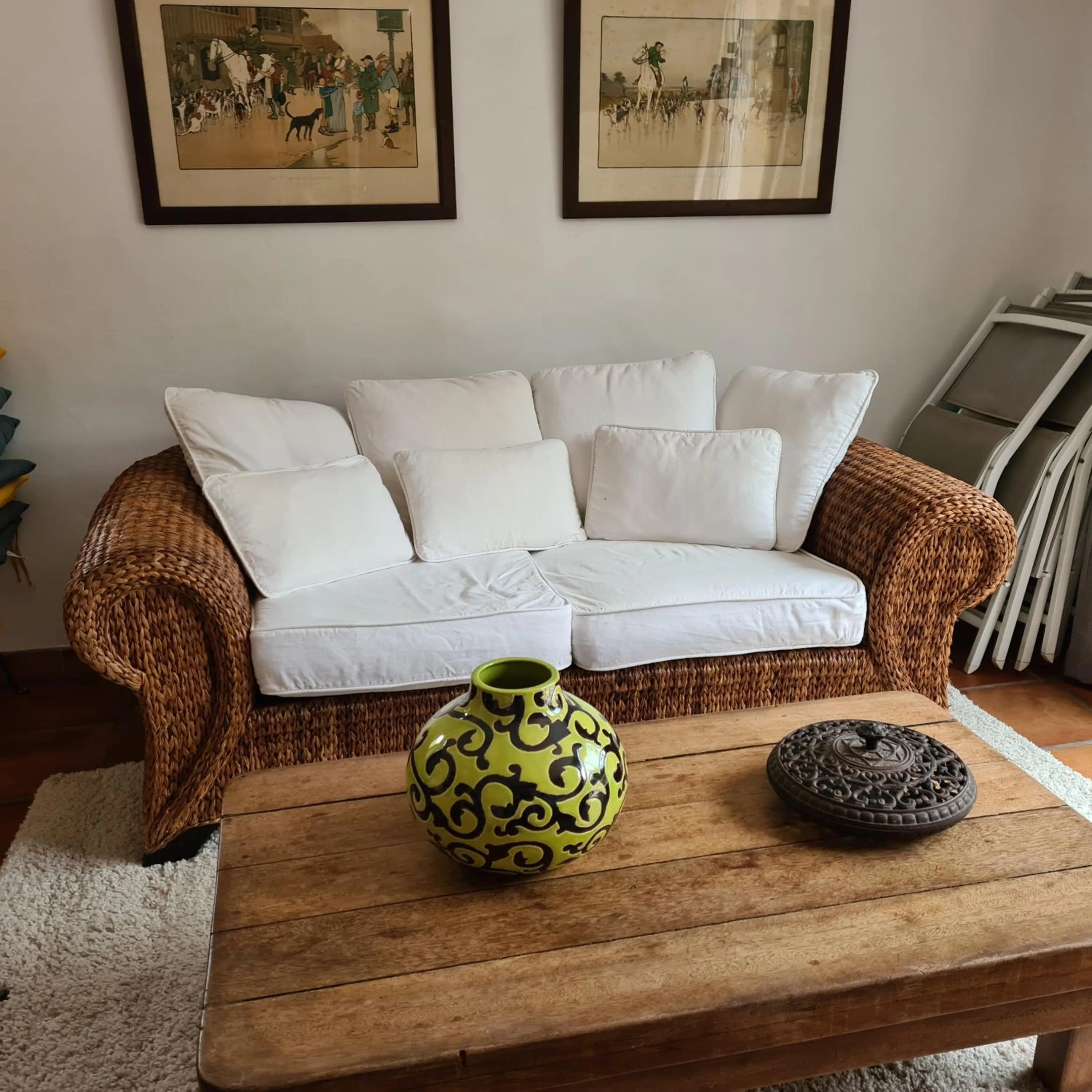 Living room in Salvacintoggio -Votre Villa avec Piscine Privée-