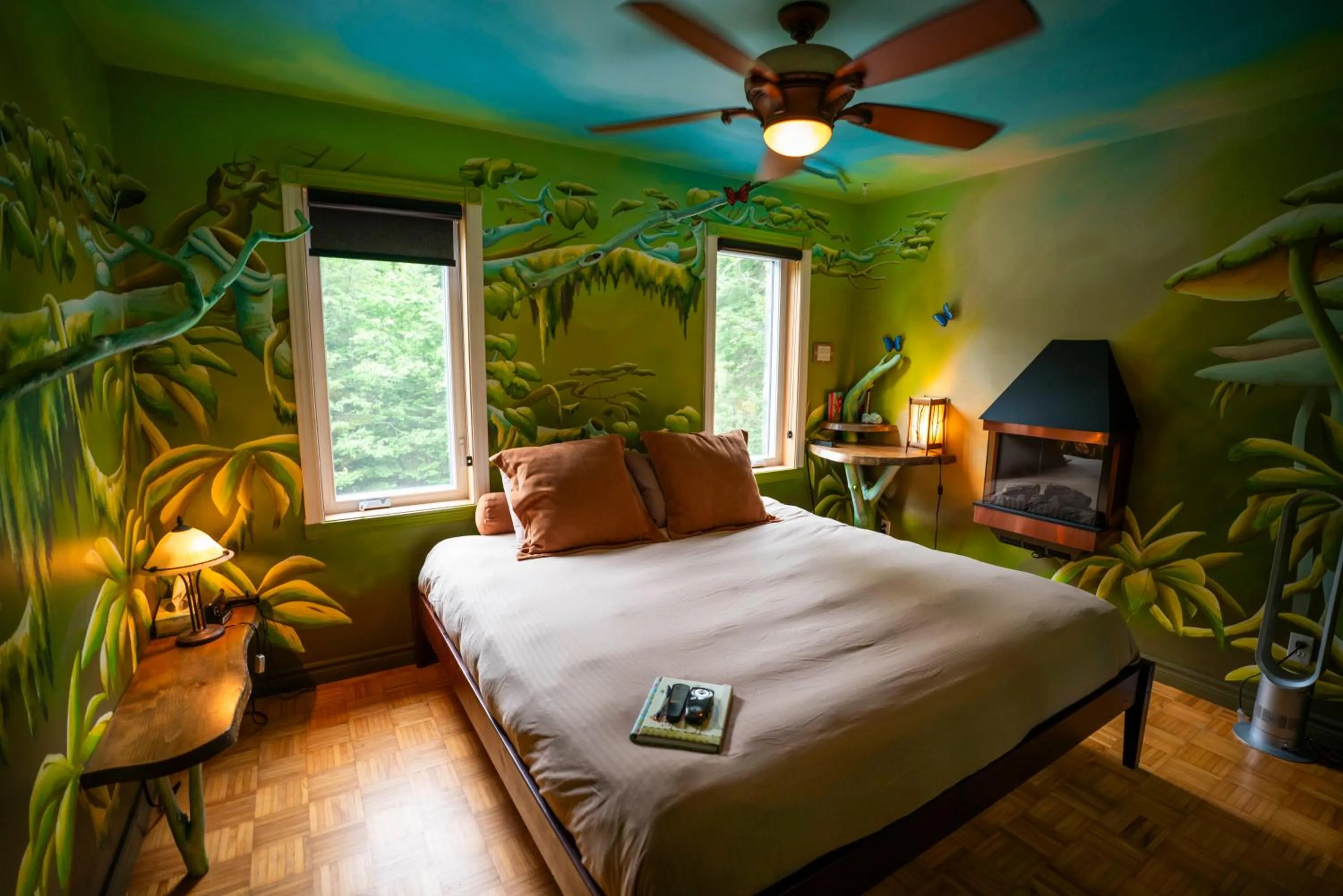 Bed in Gîte Crystal Inn