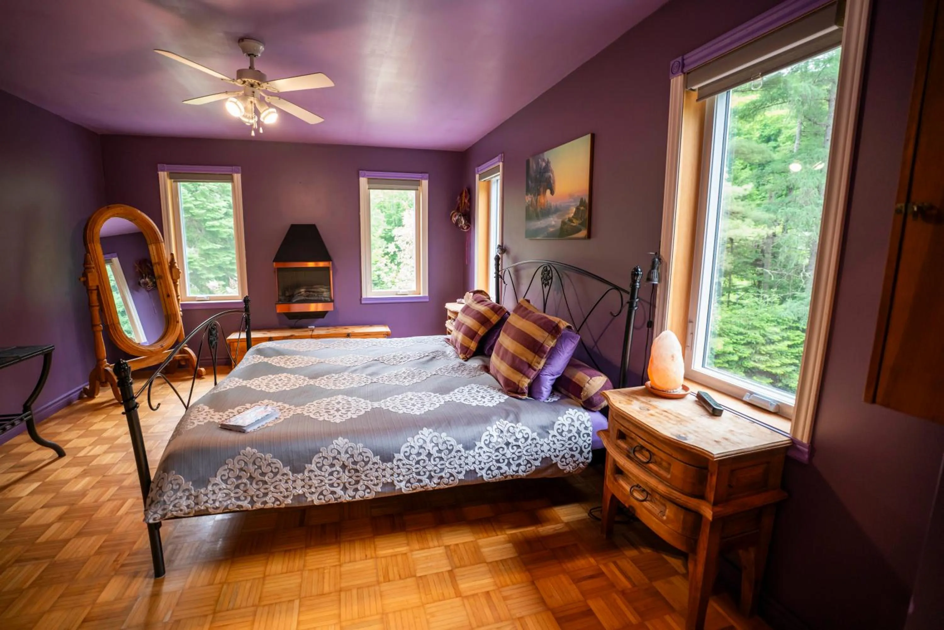 Bed in Gîte Crystal Inn