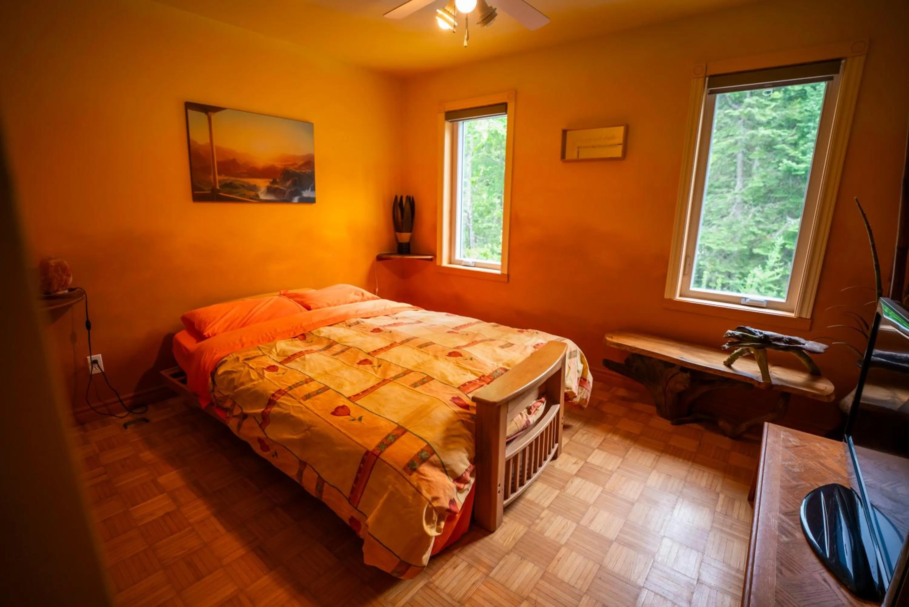 Bed in Gîte Crystal Inn