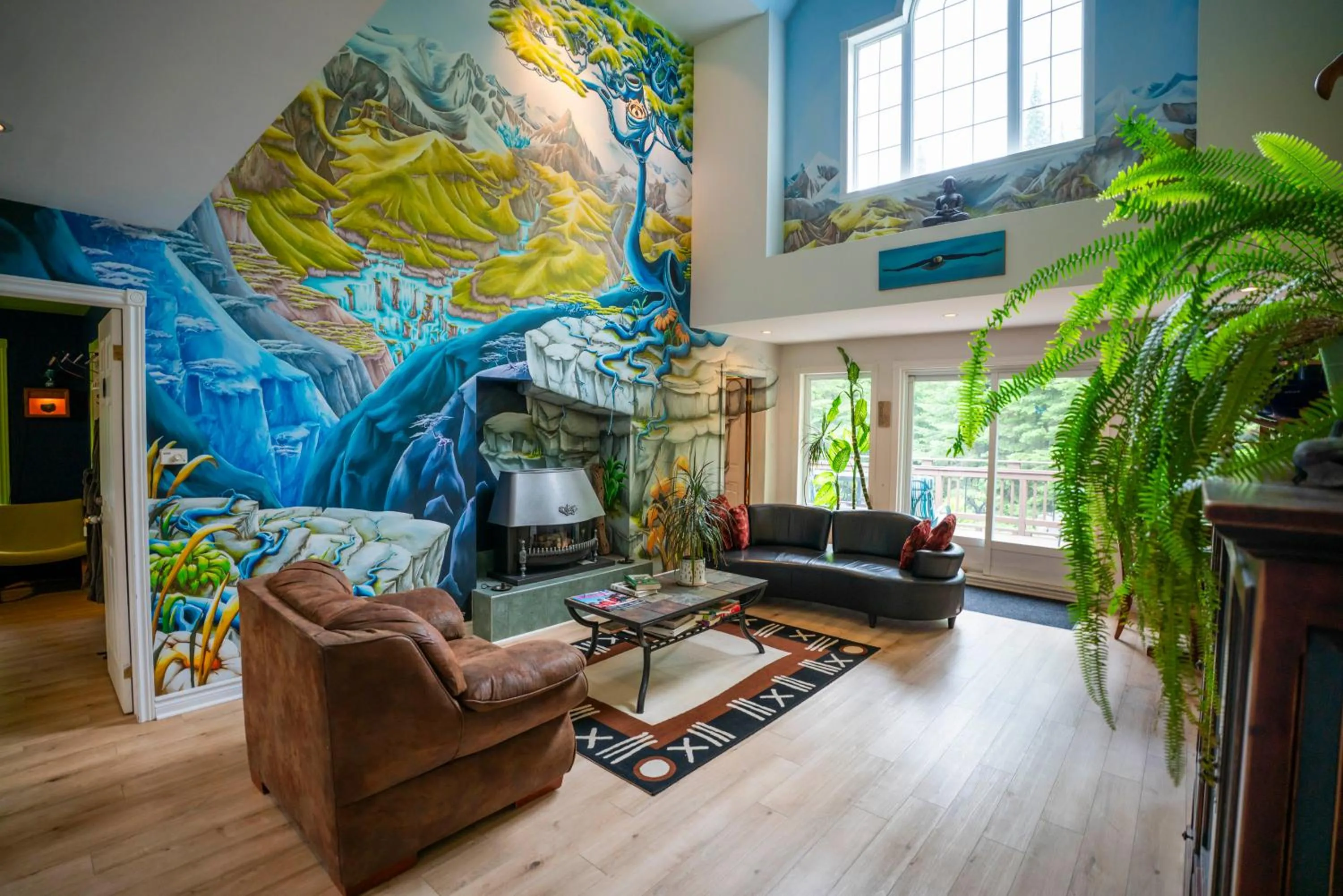 Living room in Gîte Crystal Inn