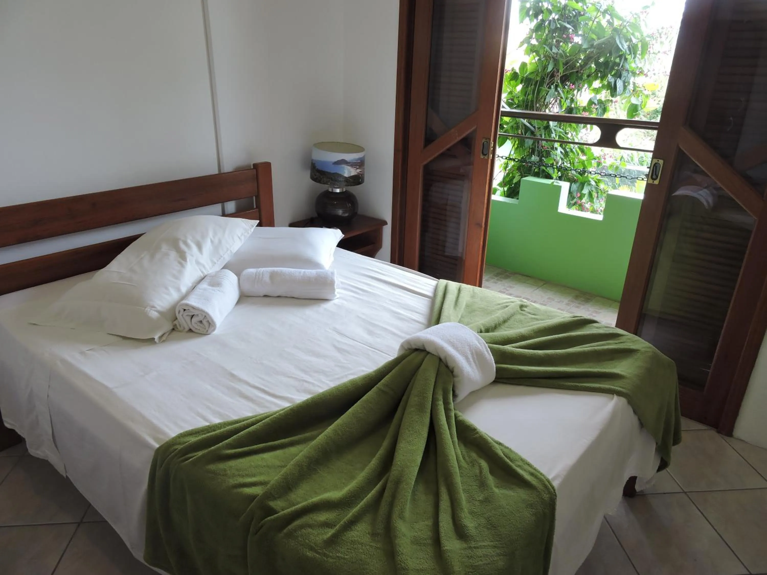 Balcony/Terrace, Bed in Castelo da Ilha