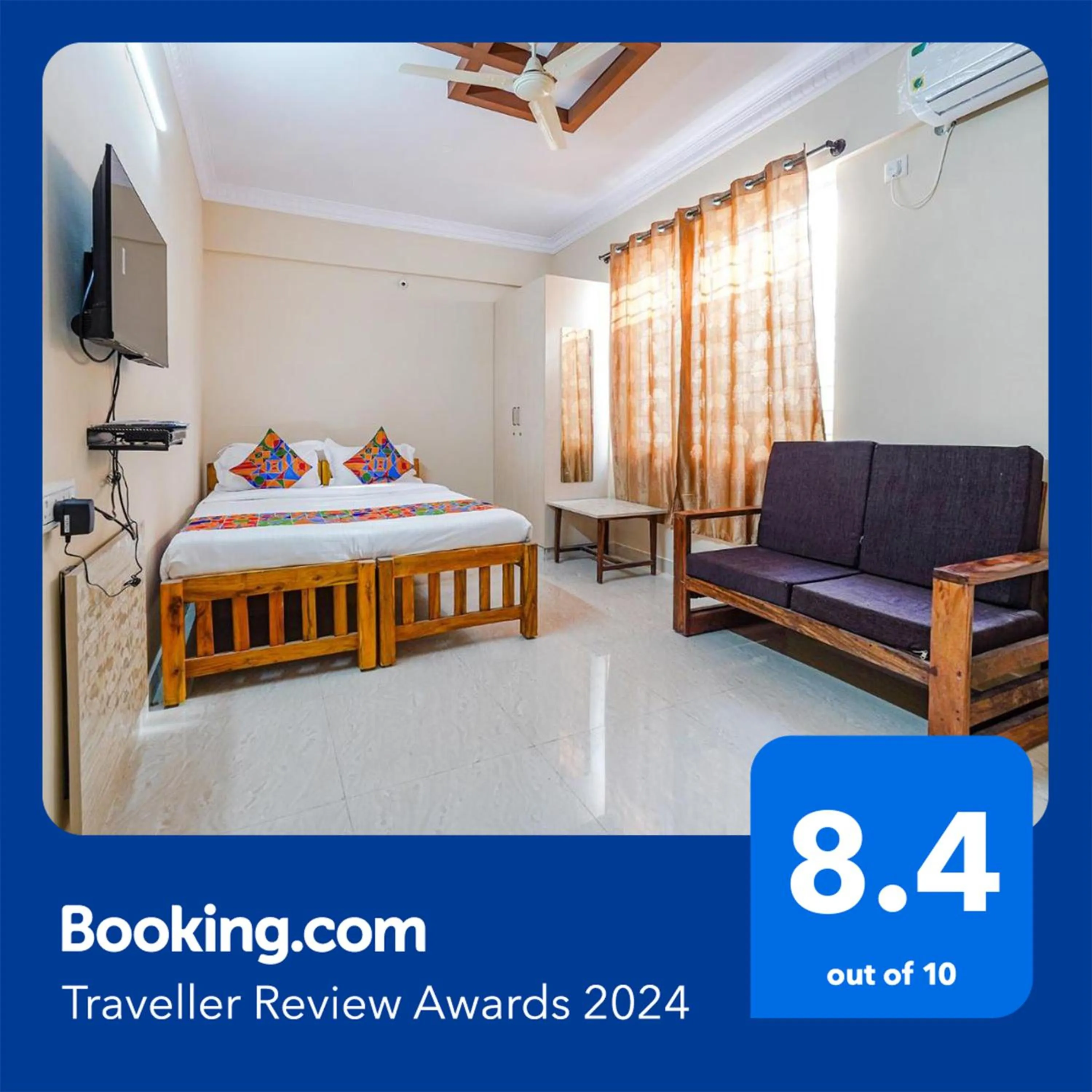 Bed in FabHotel The Lepsi Inn - BTM Layout