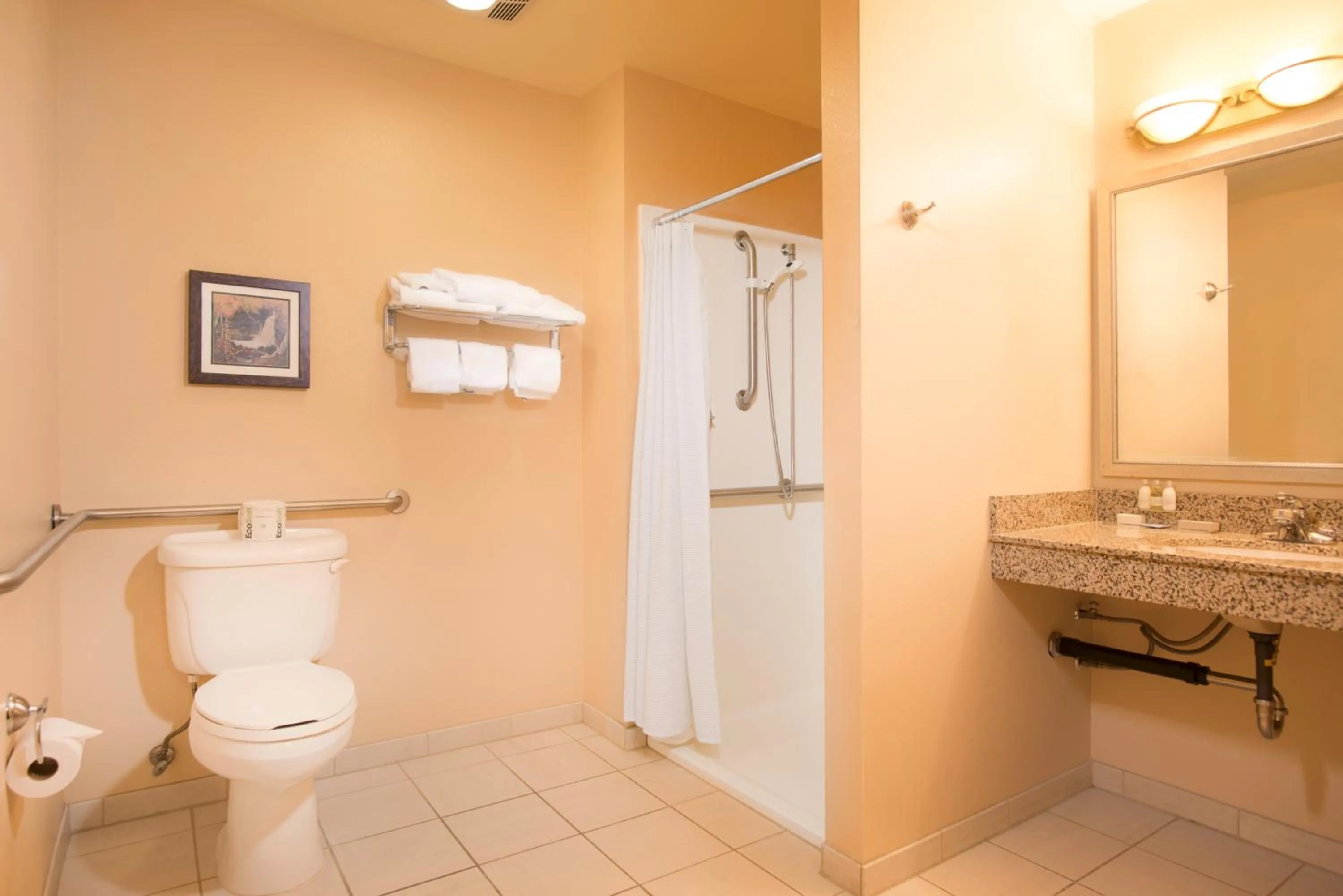 Shower in The Landing Hotel