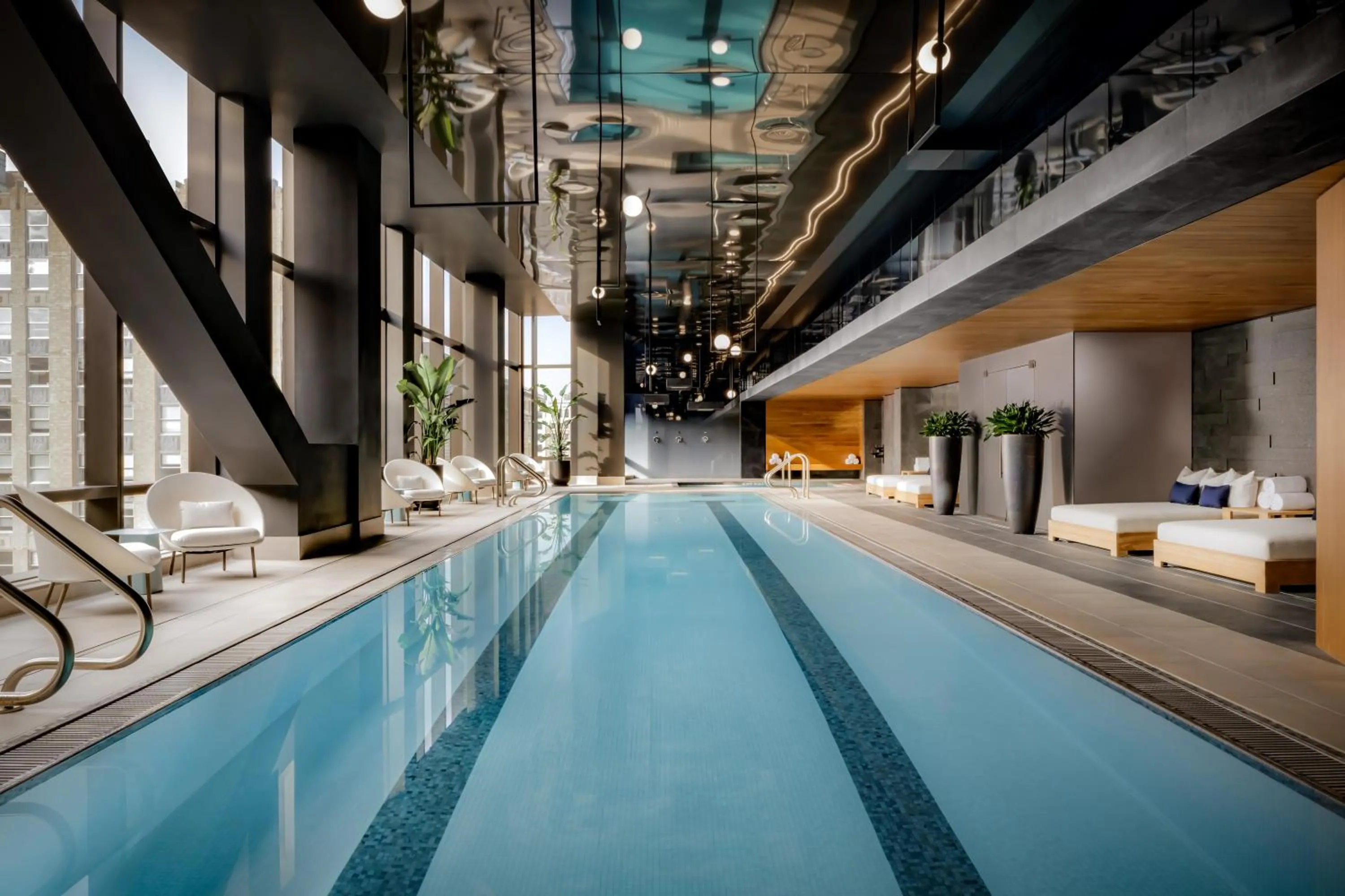 Swimming pool in Raffles Boston