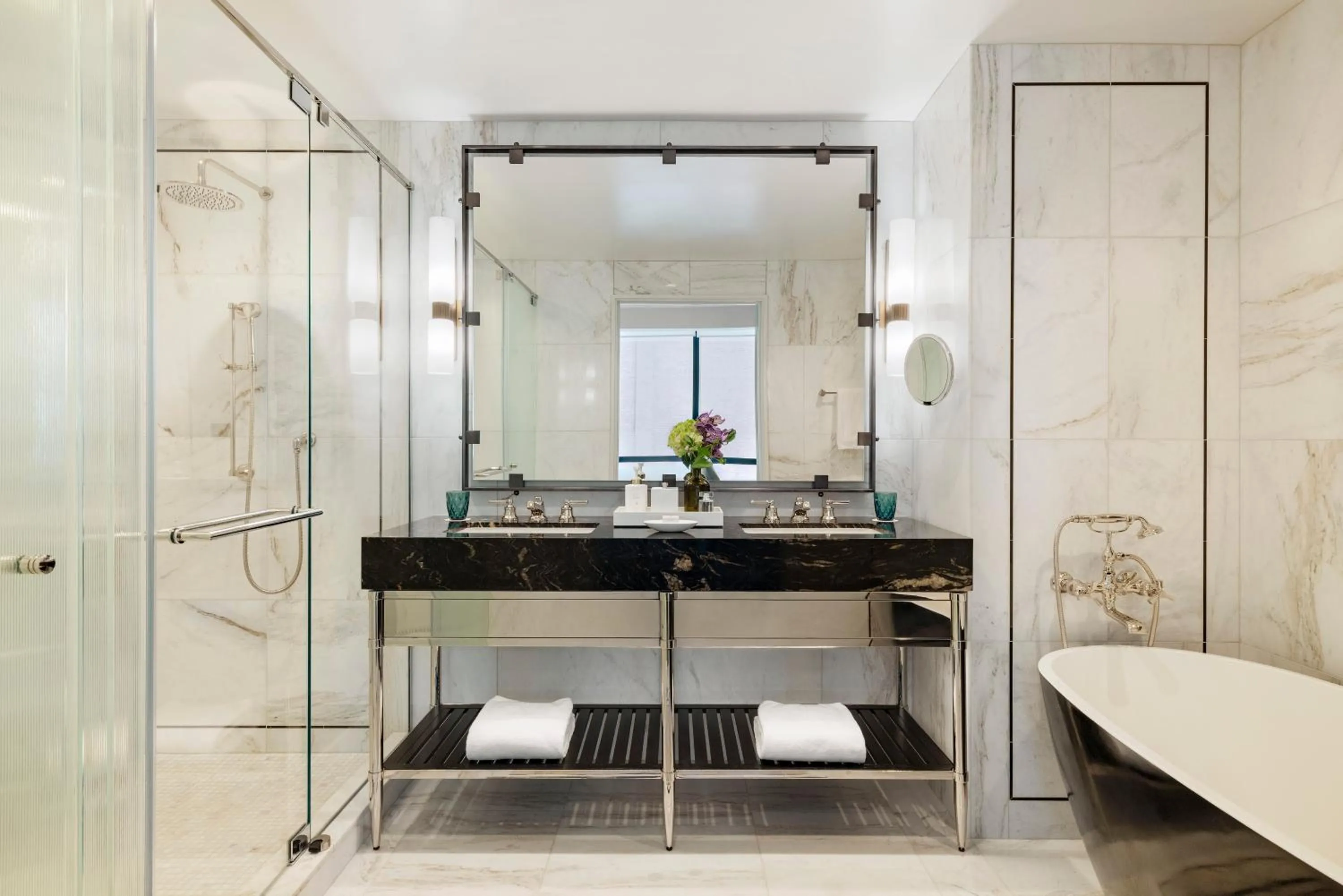 Bathroom in Raffles Boston