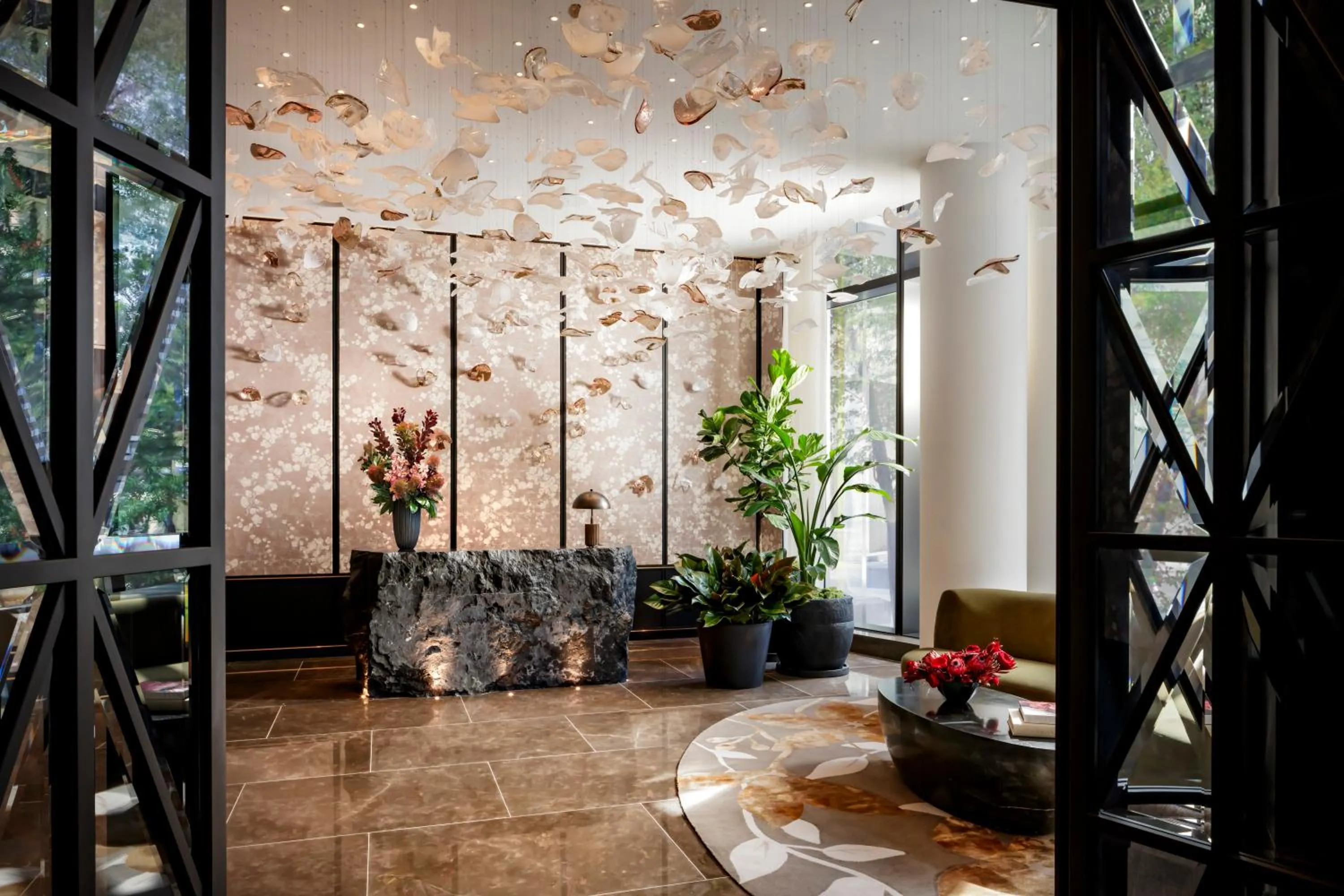 Lobby or reception in Raffles Boston