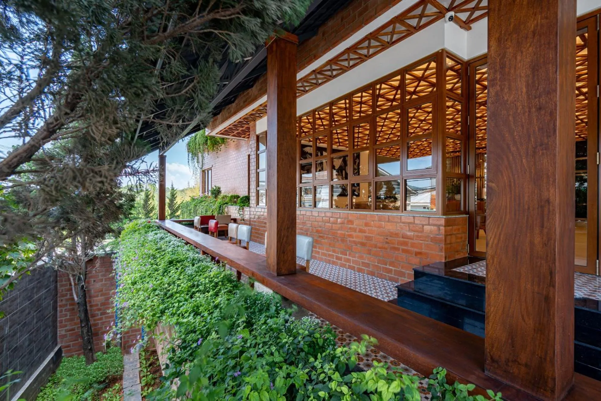 Balcony/Terrace in Brick House Dalat Hotel