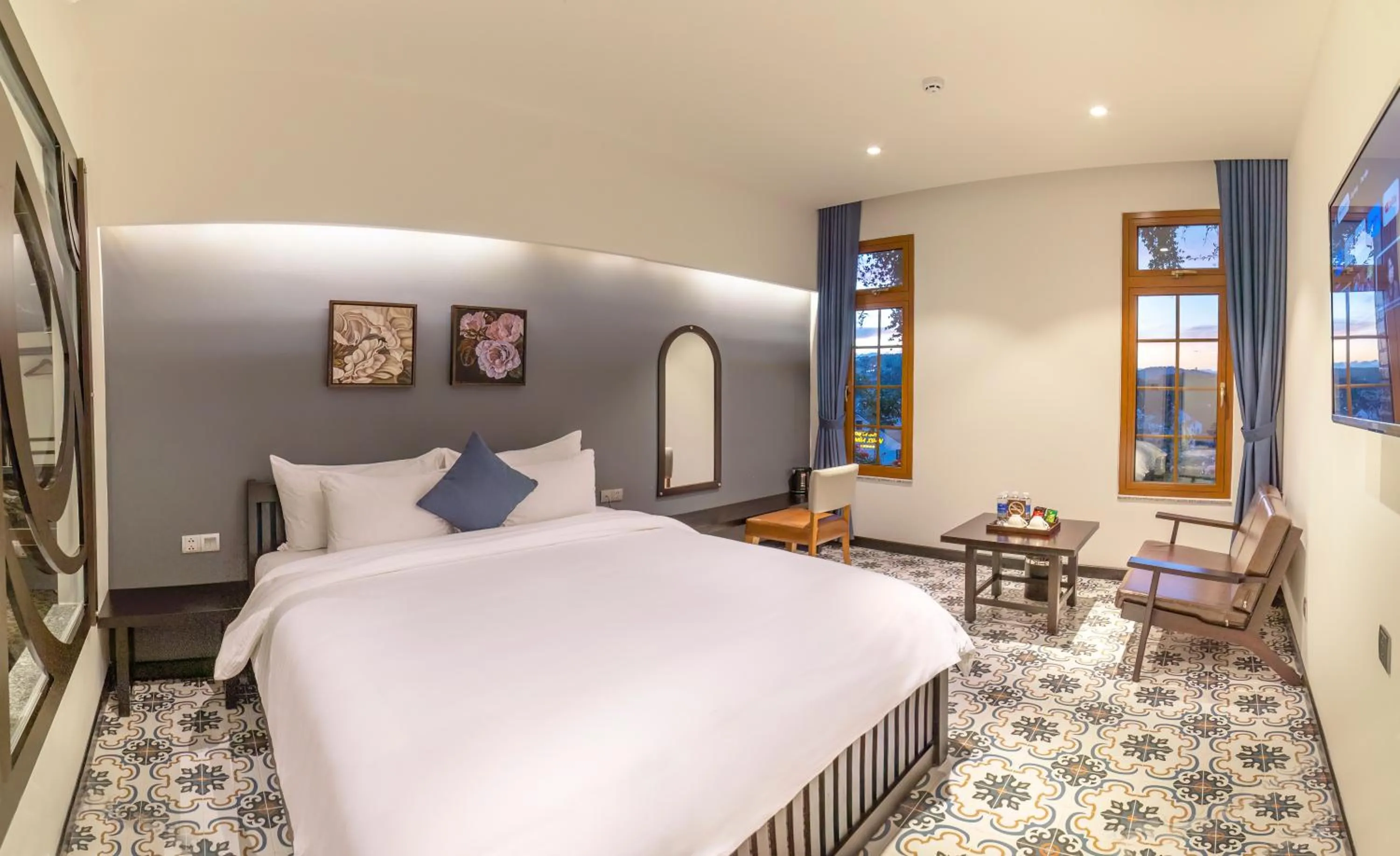 Bedroom, Bed in Brick House Dalat Hotel