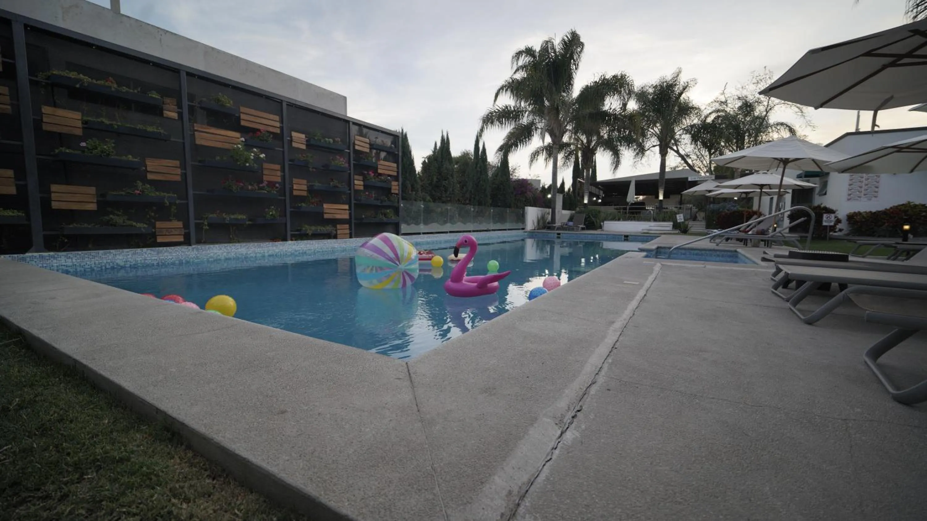 Pool view in Hotel del Pescador